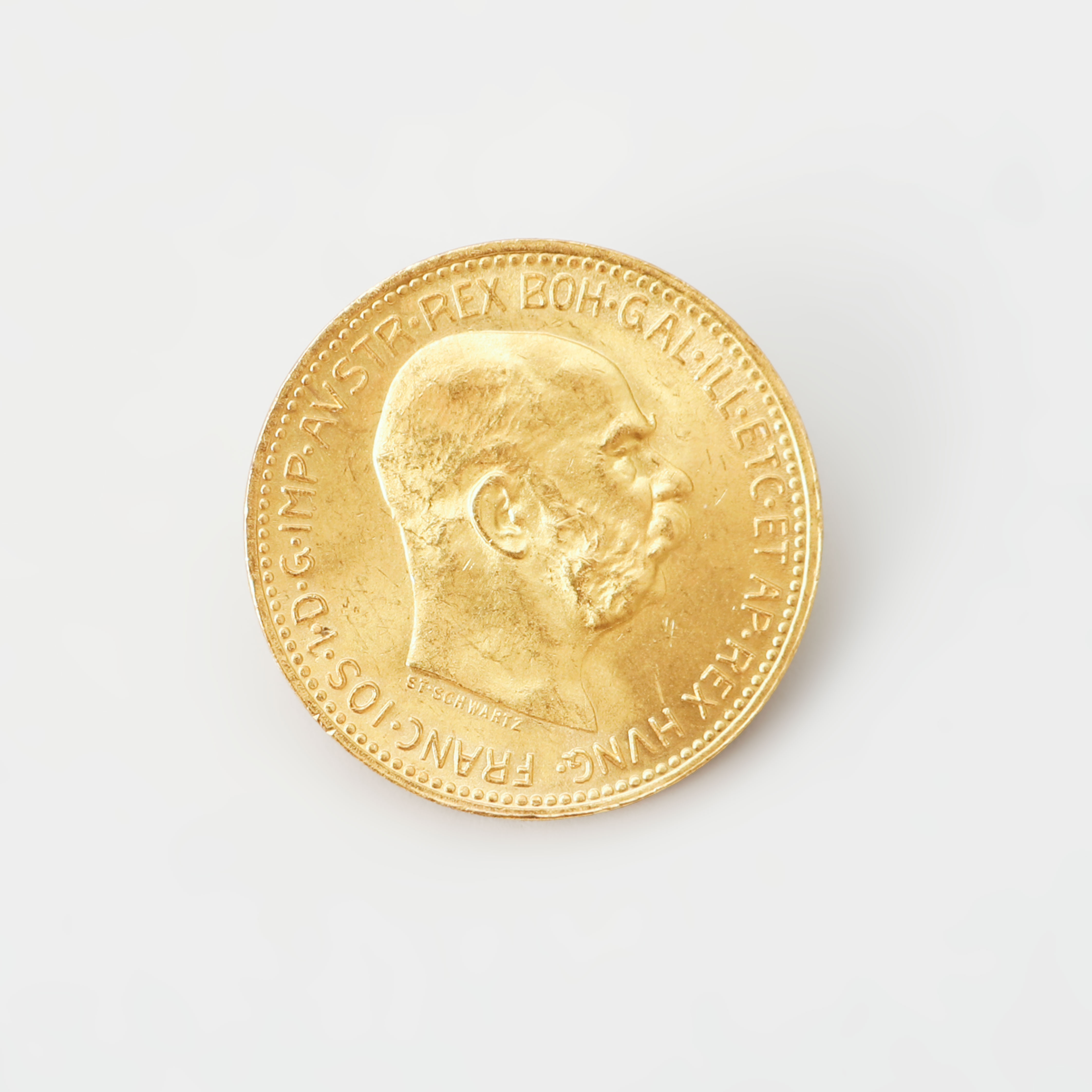GULDMYNT 20 Corona, Franz Joseph, Östterike-Ungern, 1915.