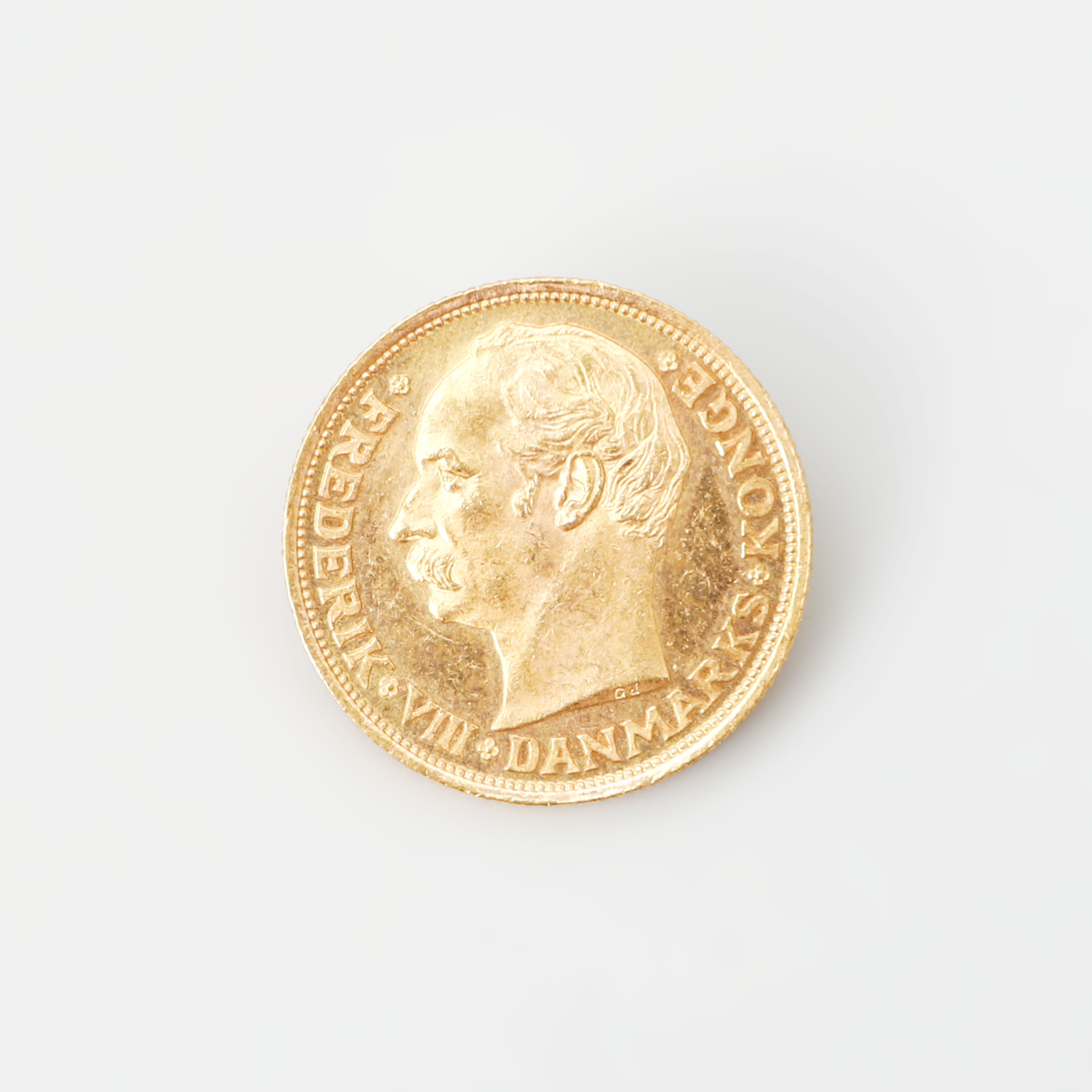 GULDMYNT, 20 kr, Fredrik VIII, Danmark, 1912.