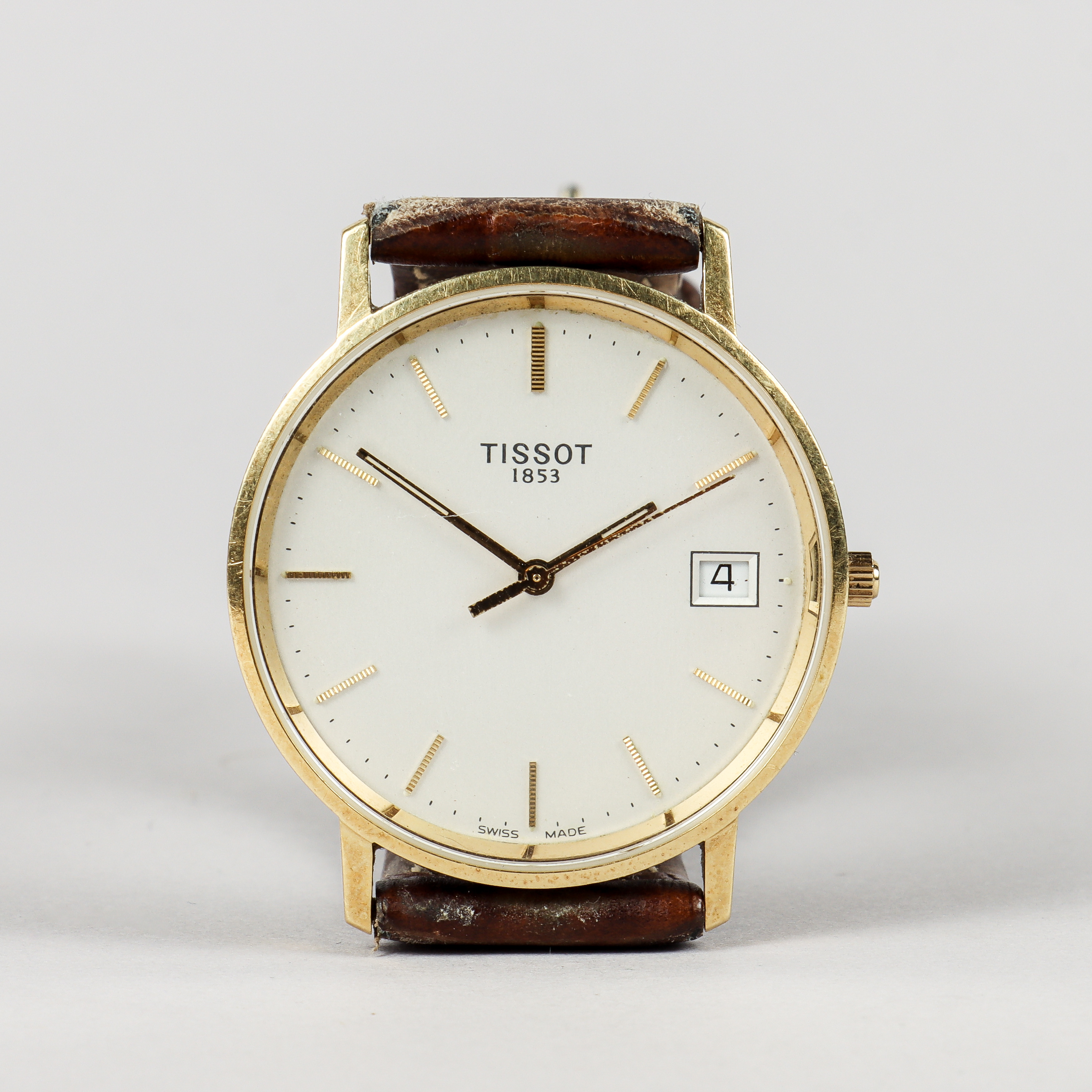TISSOT armbandsur, boett i 18k guld, quartz.