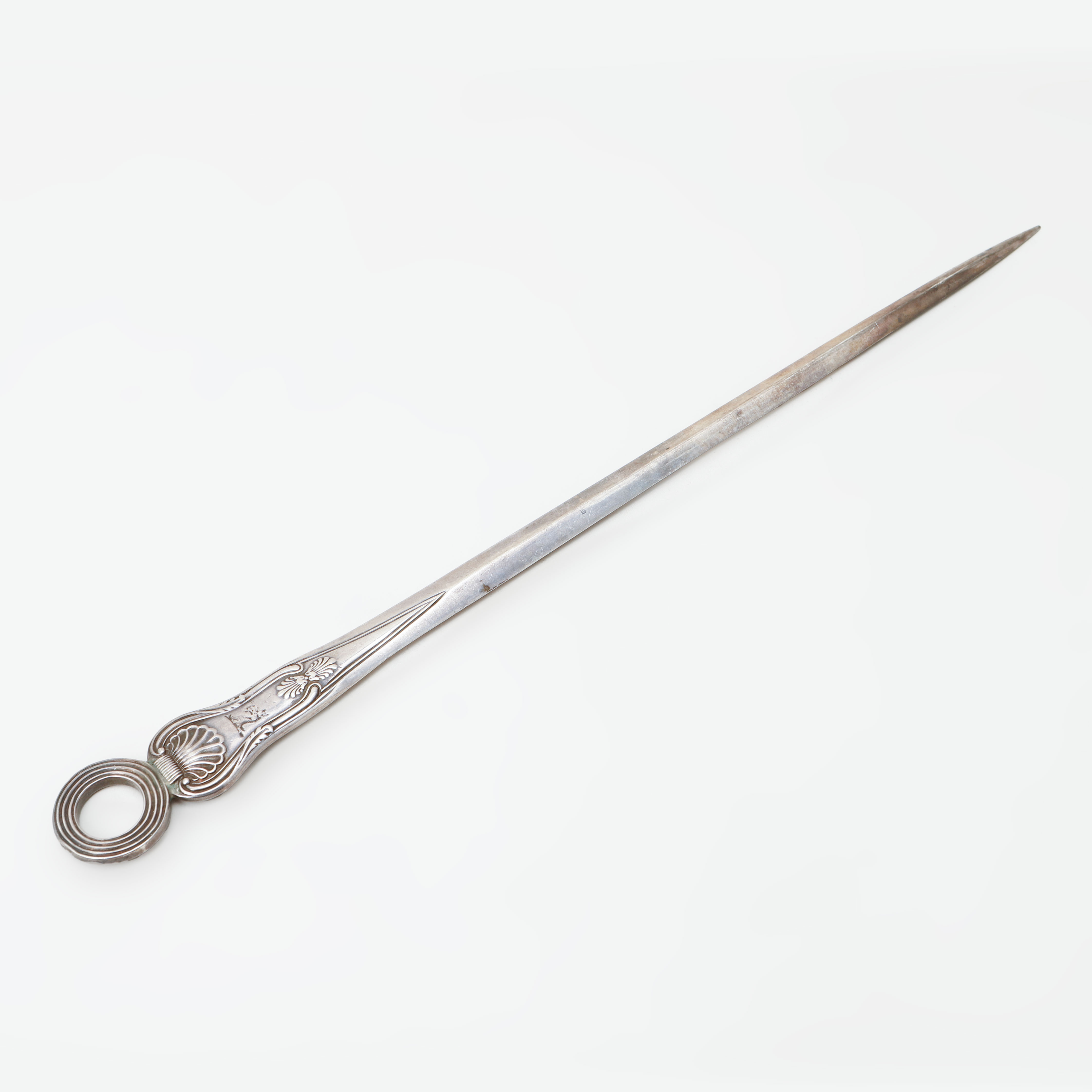 BREVKNIV, silver, London England, 1901. Vikt 155 gram.