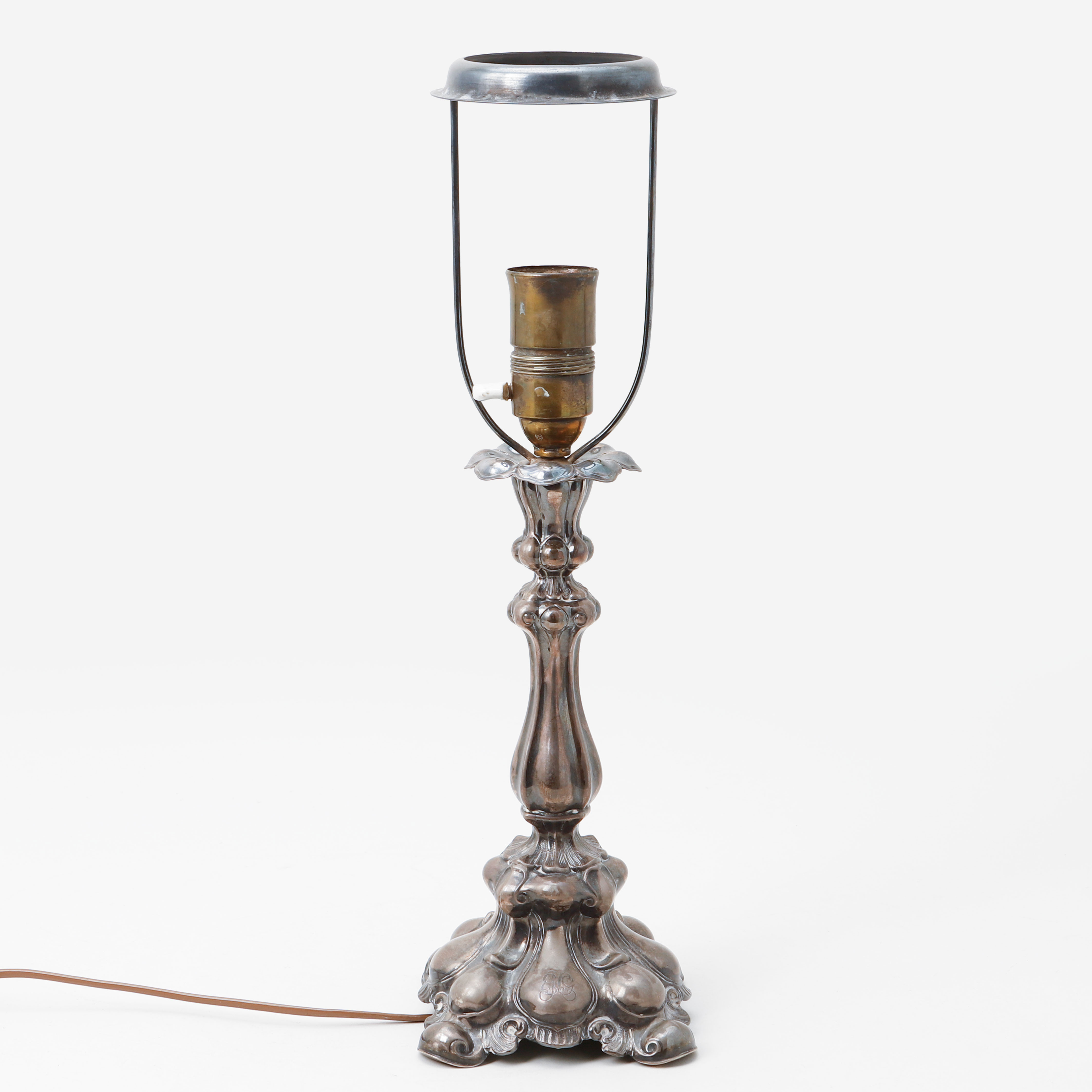 BORDSLAMPA, silver, CGH, Stockholm, 1939.