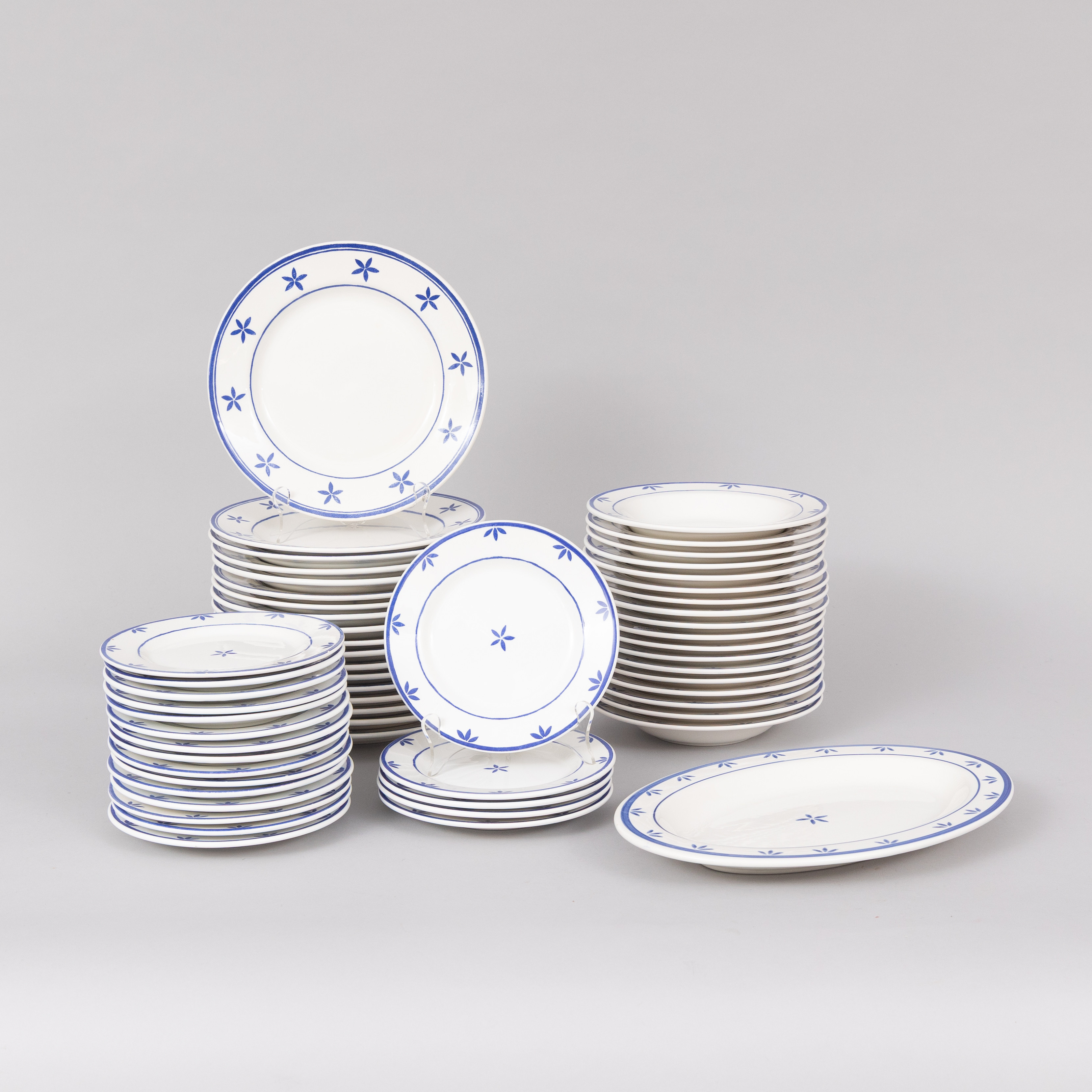 MATSERVIS, 57 delar, porslin, La Primula S R L, Made in italien.