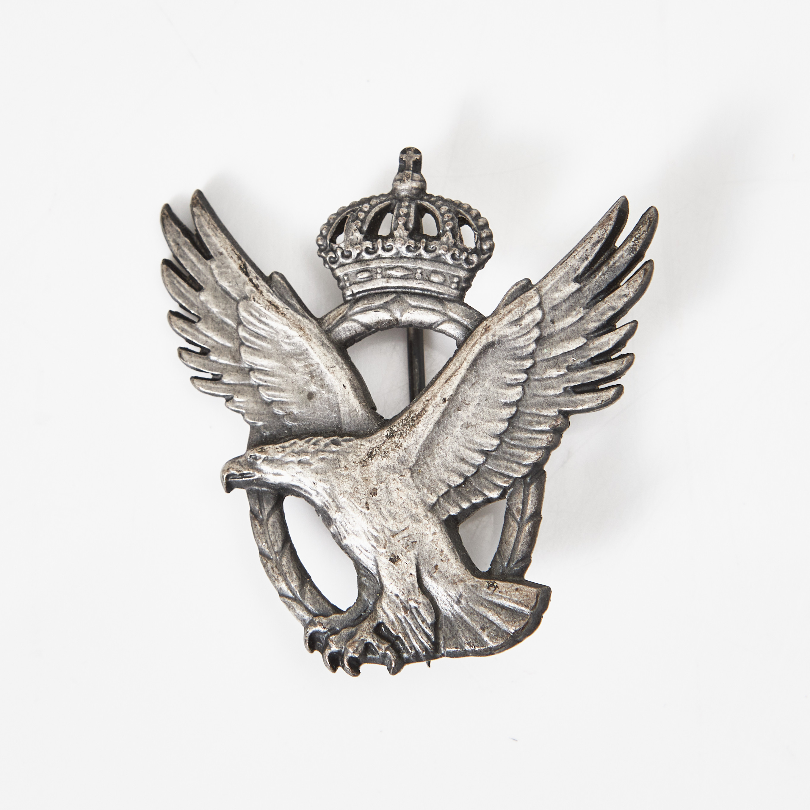 LUFTSTRIDSMÄRKE, svenskt, m/43, silver, Sporrong & Co, Stockholm 1943.