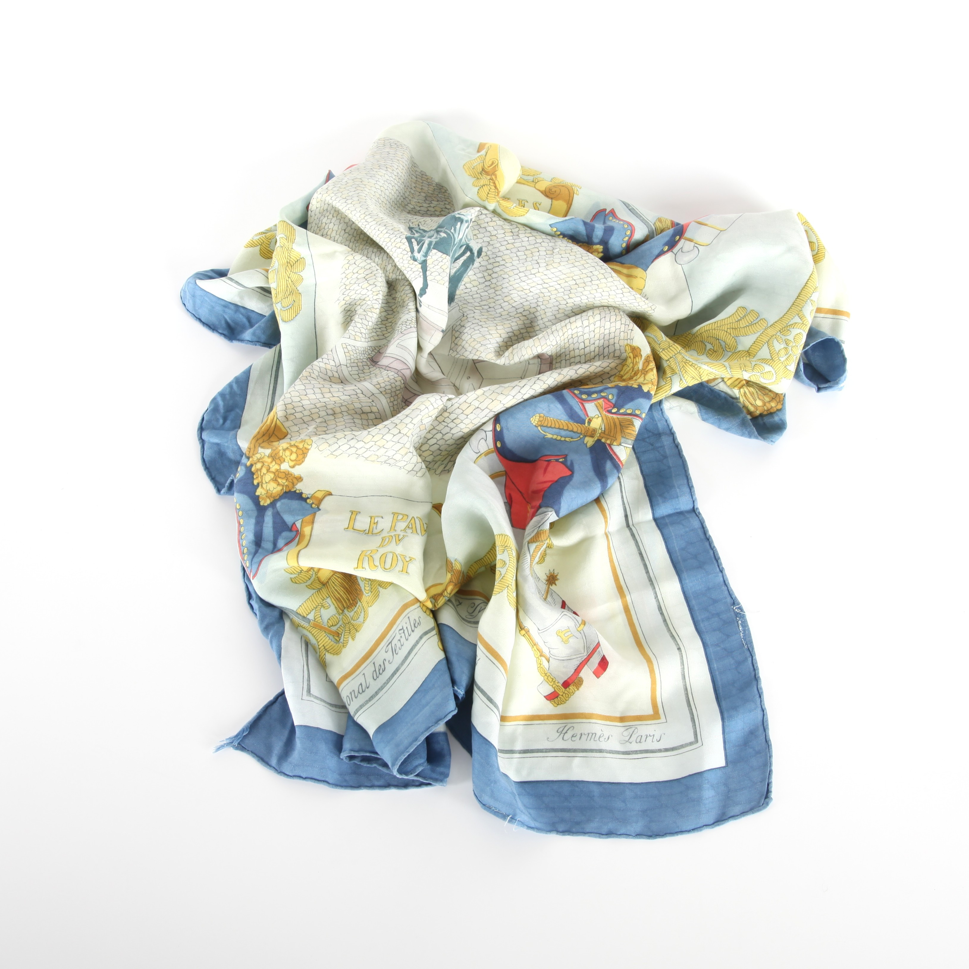 SIDENSCARF HERMÉS "Versailles Le Pavé dv Roy", design Hugo Grygkar 1954, Paris.