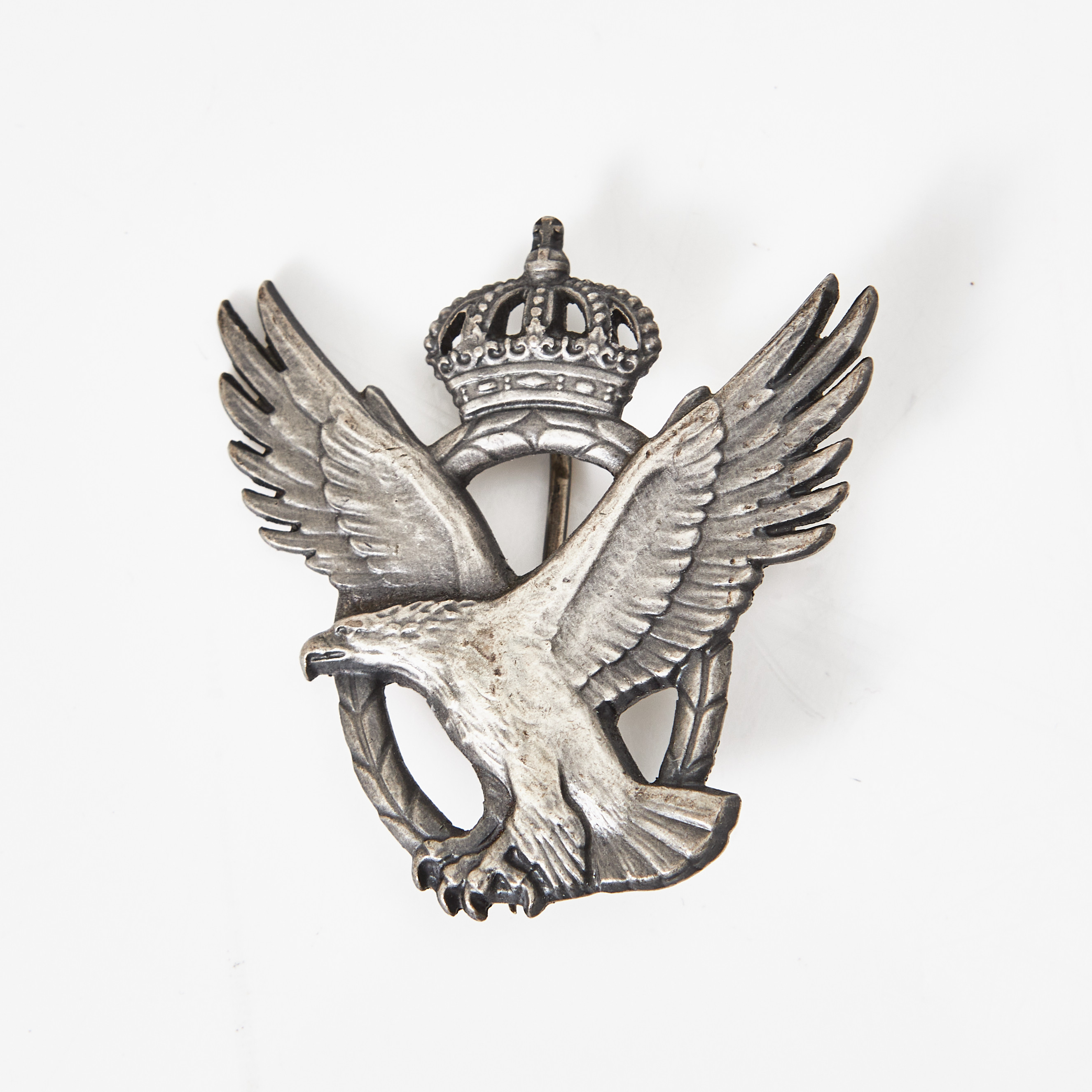 LUFTSTRIDSMÄRKE, svenskt, m/43, silver, Sporrong & Co, Stockholm 1943.