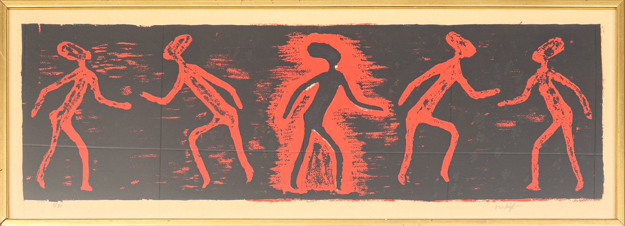 OIDENTIFIERAD KONSTNÄR. Litografi, signerad samt numrerad 8/80.