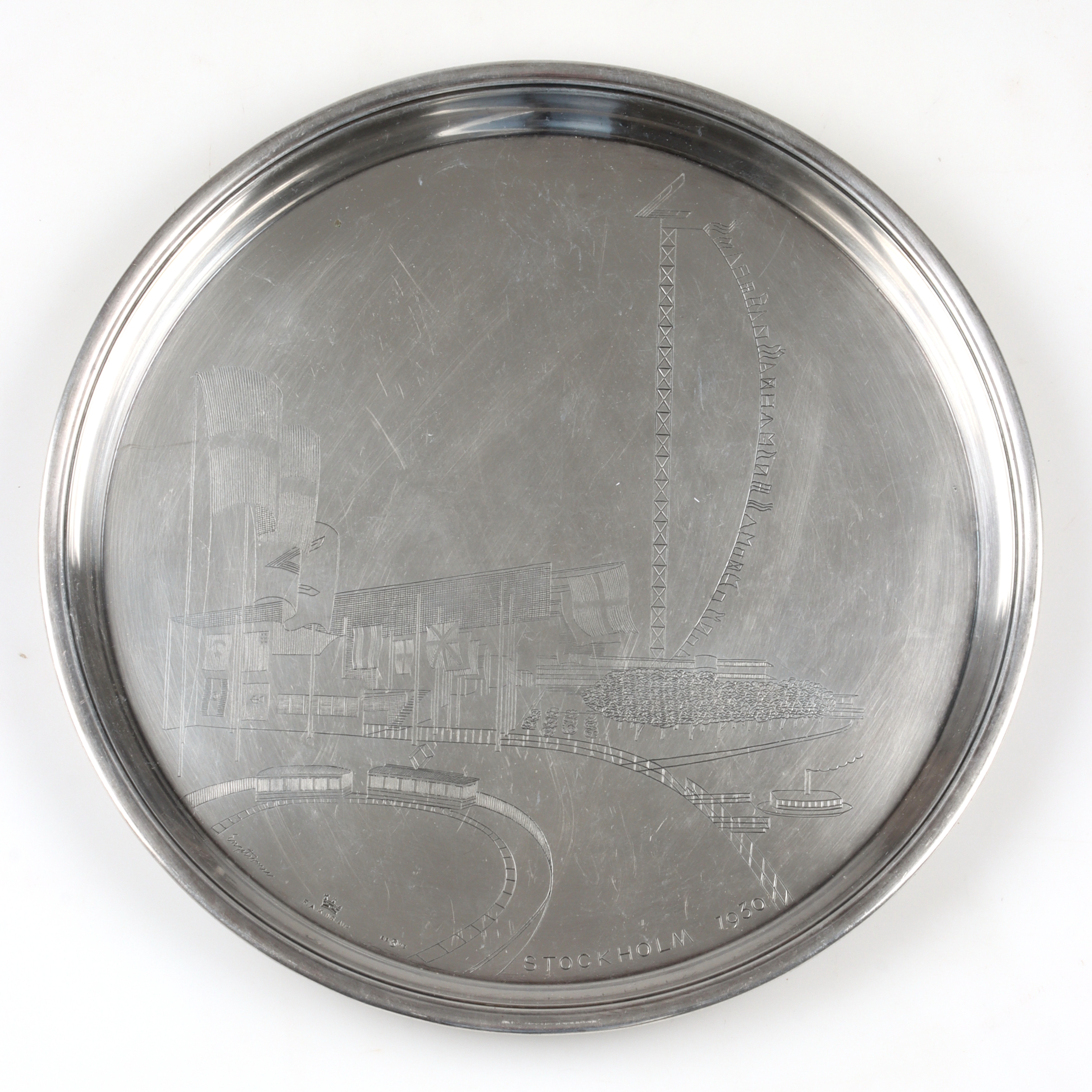 FAT, metall, "Stockholms utställningen 1930" Fabriksaktiebolaget Kronsilver, Rolf Engströmer.