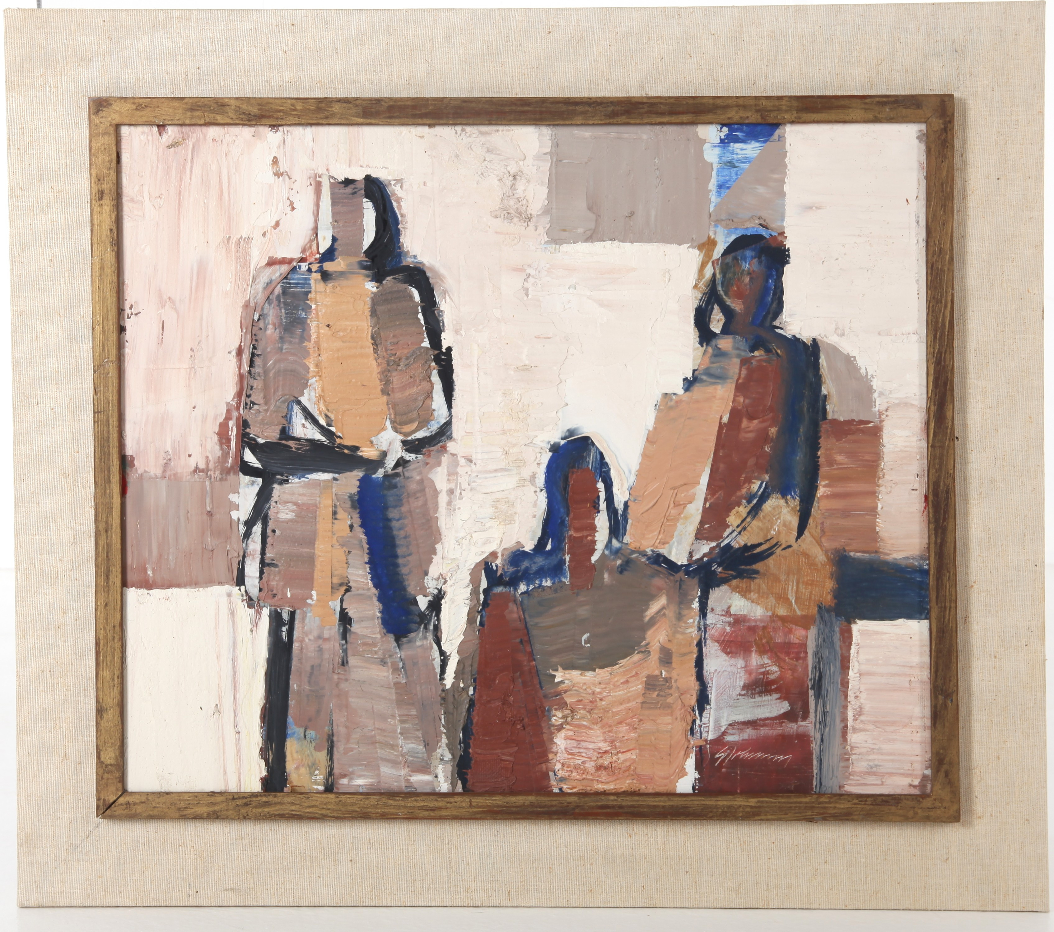 GUNNAR JONSON. 1917–2007. Olja på pannå, signerad.