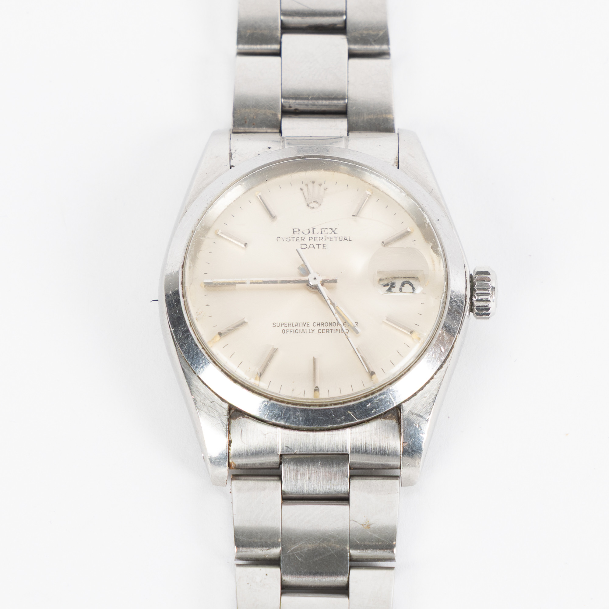 ROLEX, Date, armbandsur, 35 mm, stål, 1970-tal.