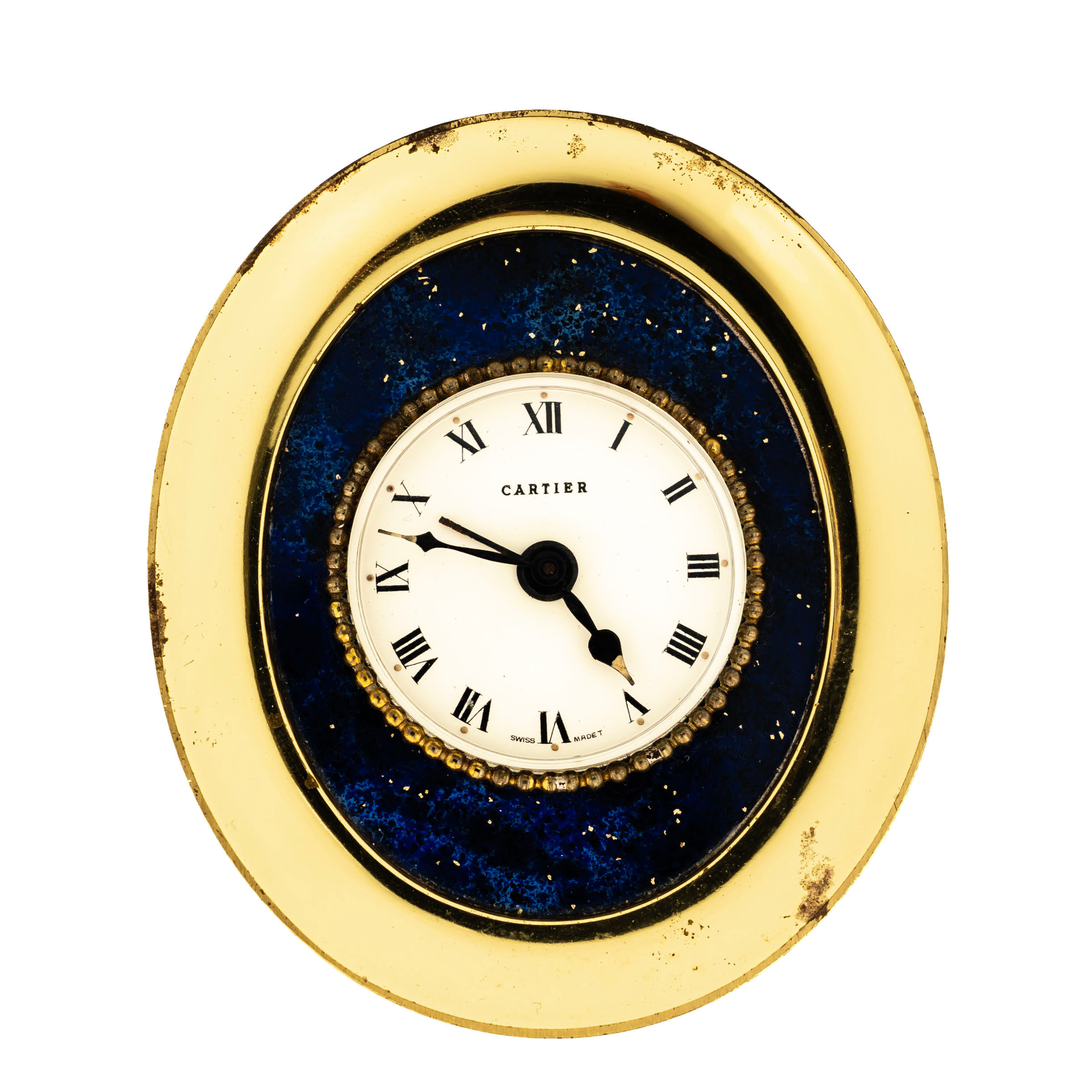 CARTIER, RESEALARM KLOCKA, Pendulette, 1960tal, made in Swiss.