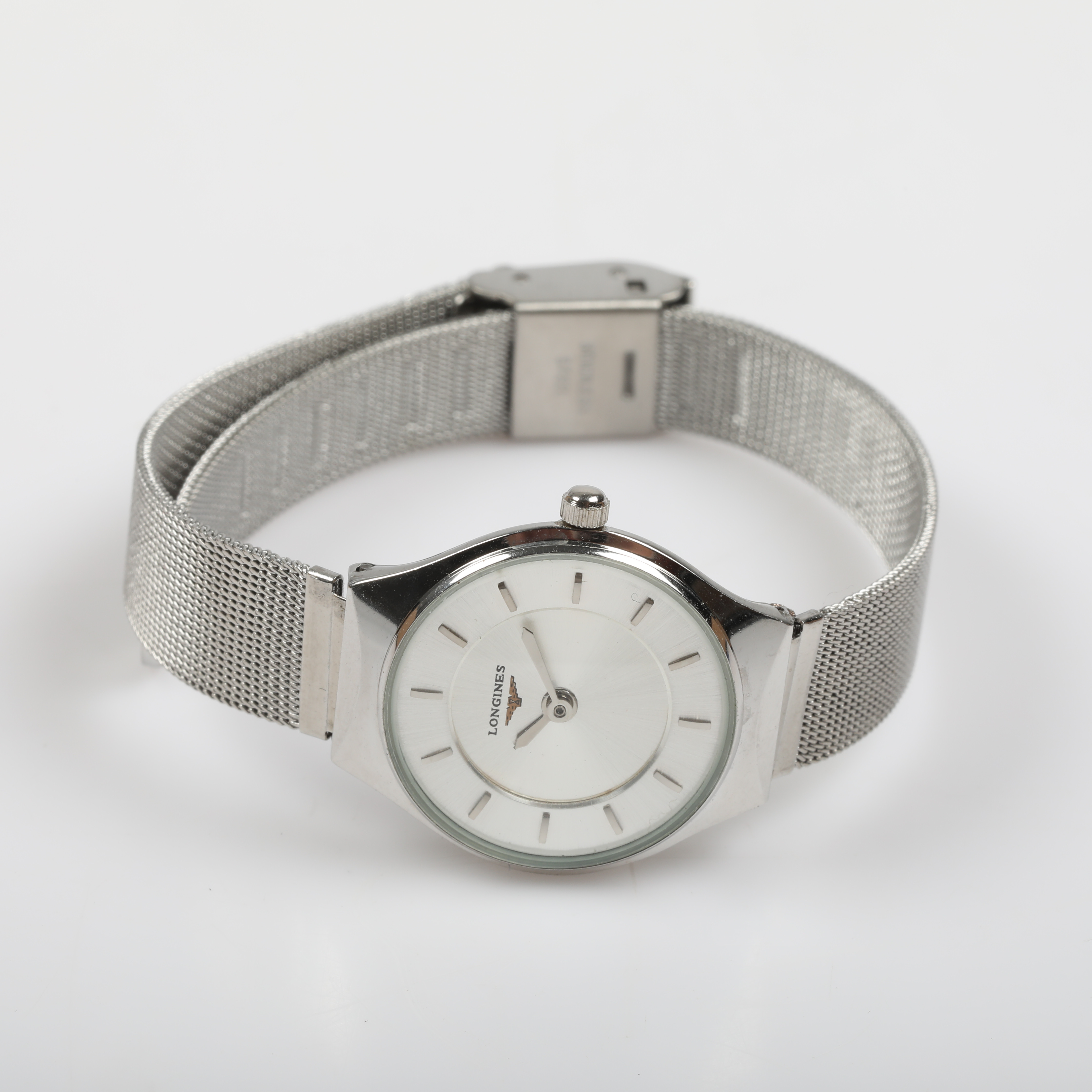 DAMARMBANDSUR, Longines, stål.