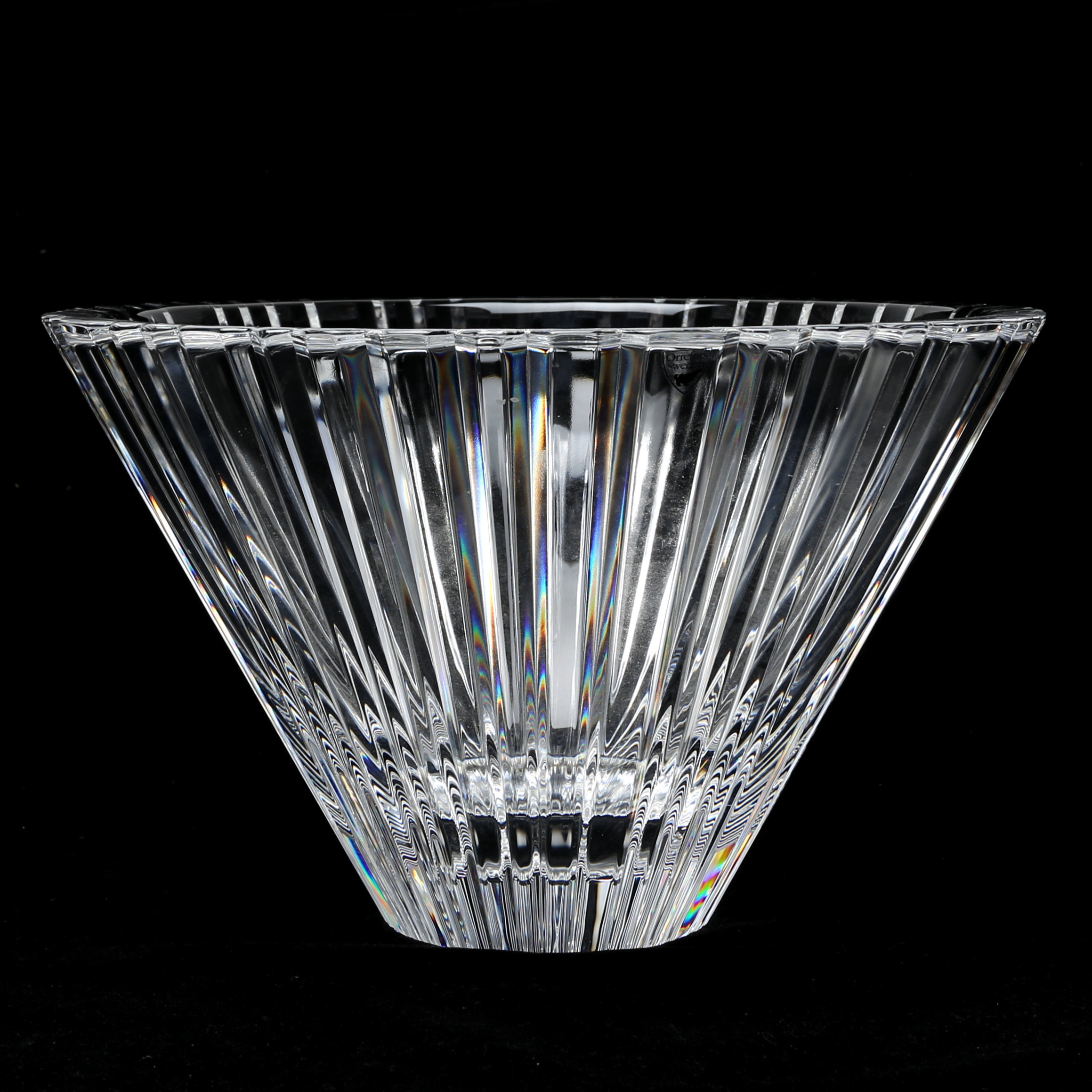 SKÅL, glas, Orrefors, stämpelsignerad.