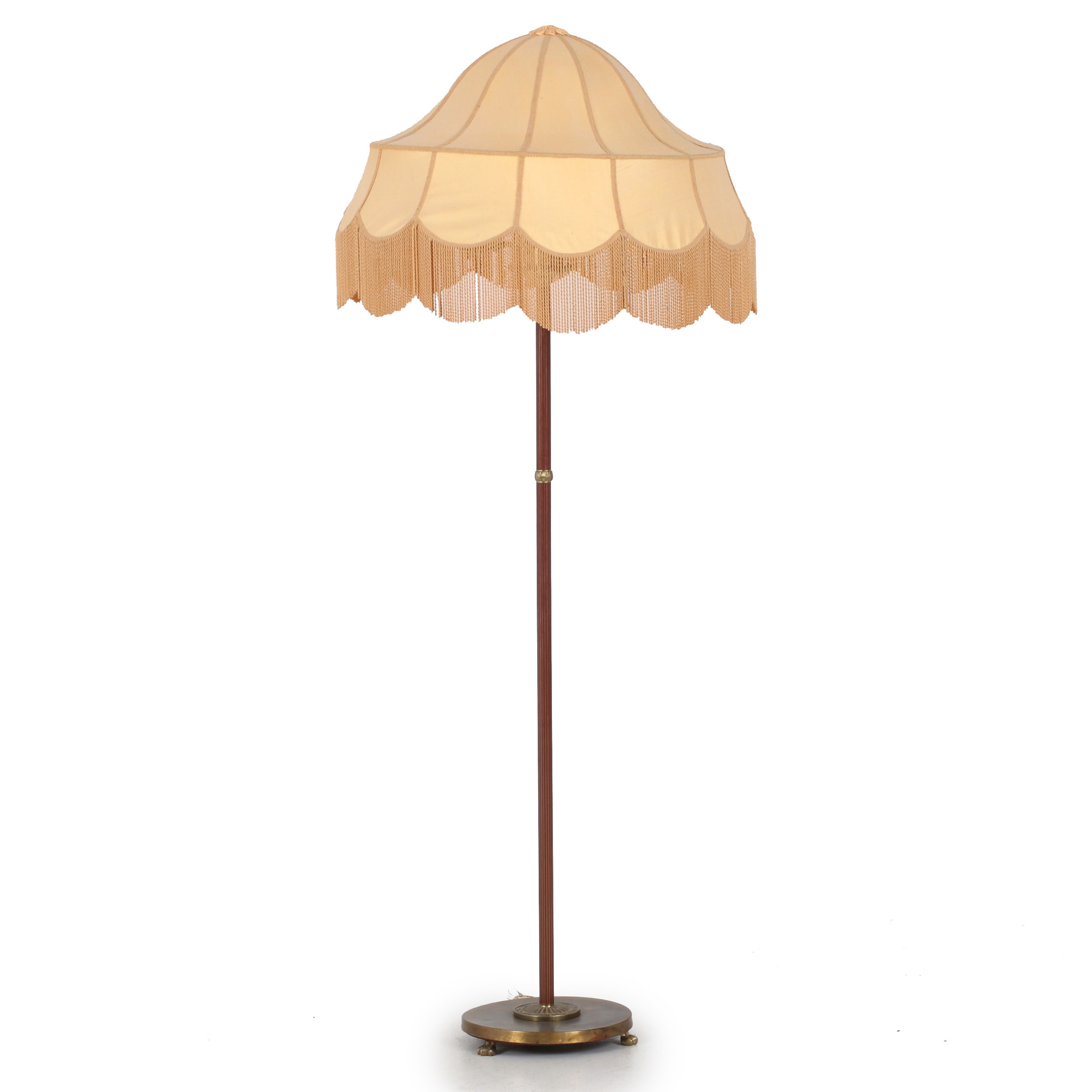 GOLVLAMPA, metall. 1900-talets mitt.