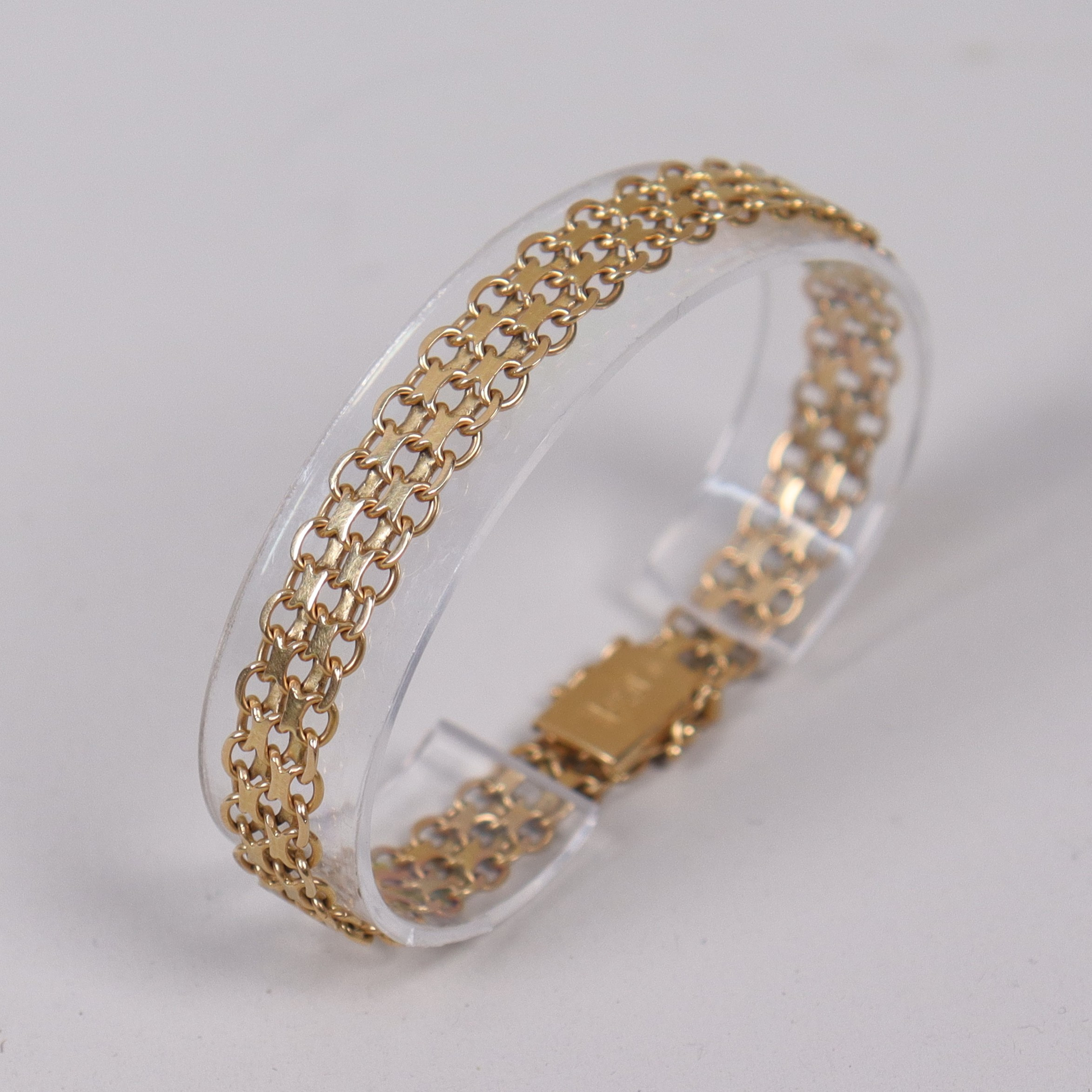 ARMBAND, X-Länk, 18k guld.