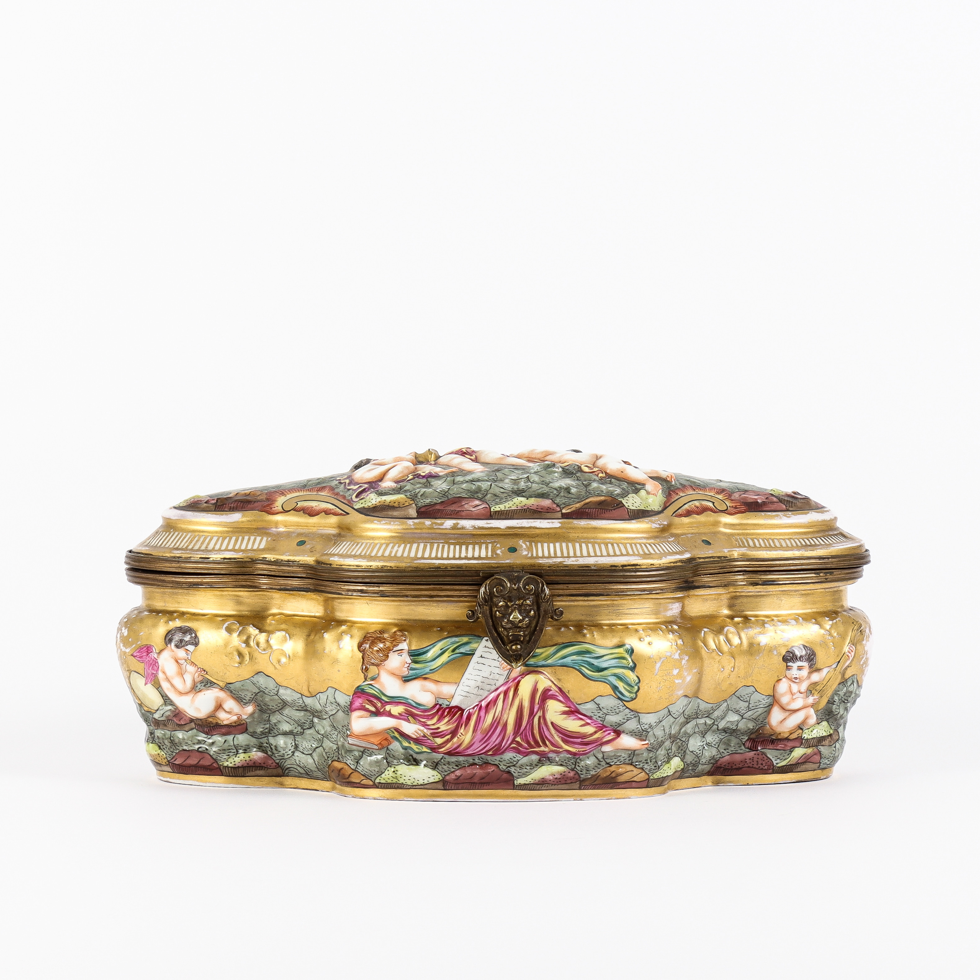 ASK med LOCK, Capodimonte, Neapel, Italien, 1800-tal.