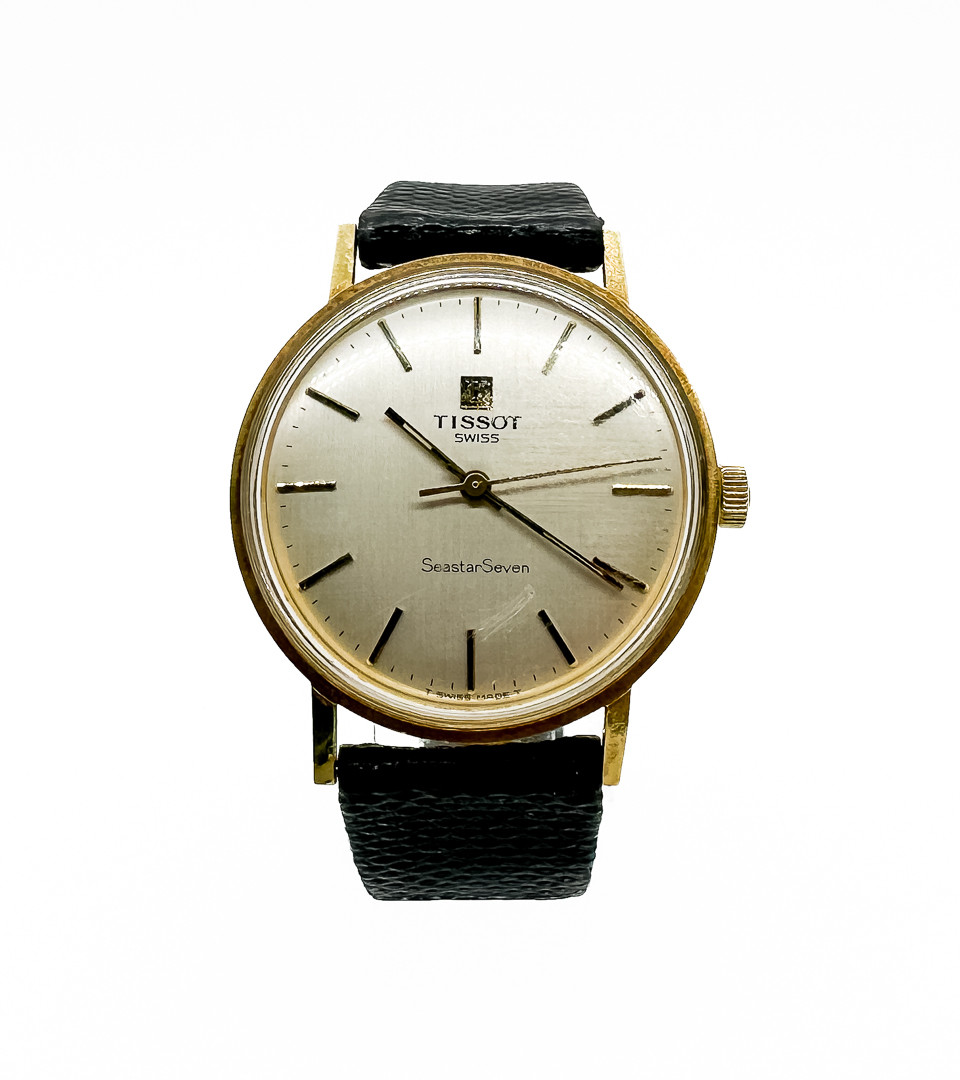 ARMBANDSUR, Tissot Seastar Seven, 18k Guld, 1970-tal.