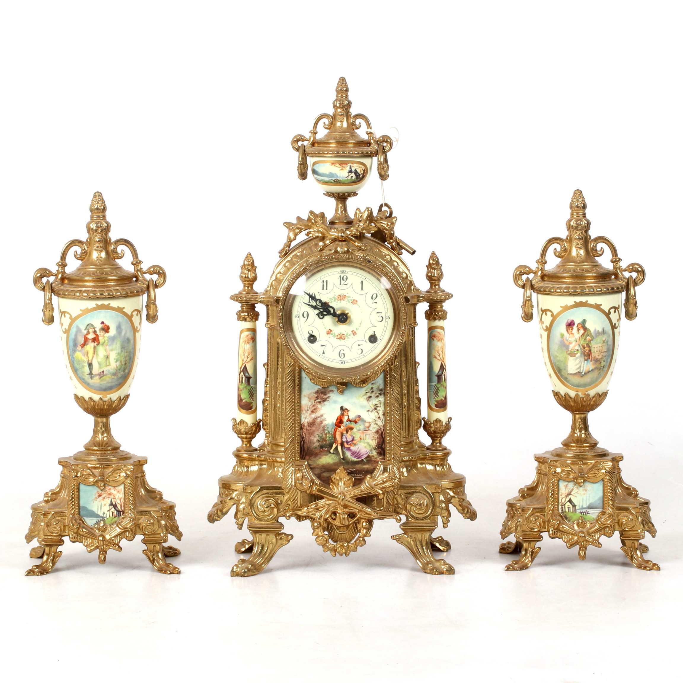 BORDSGARNITYR, 3 delar, Louis XVI-stil, 1900-tal.