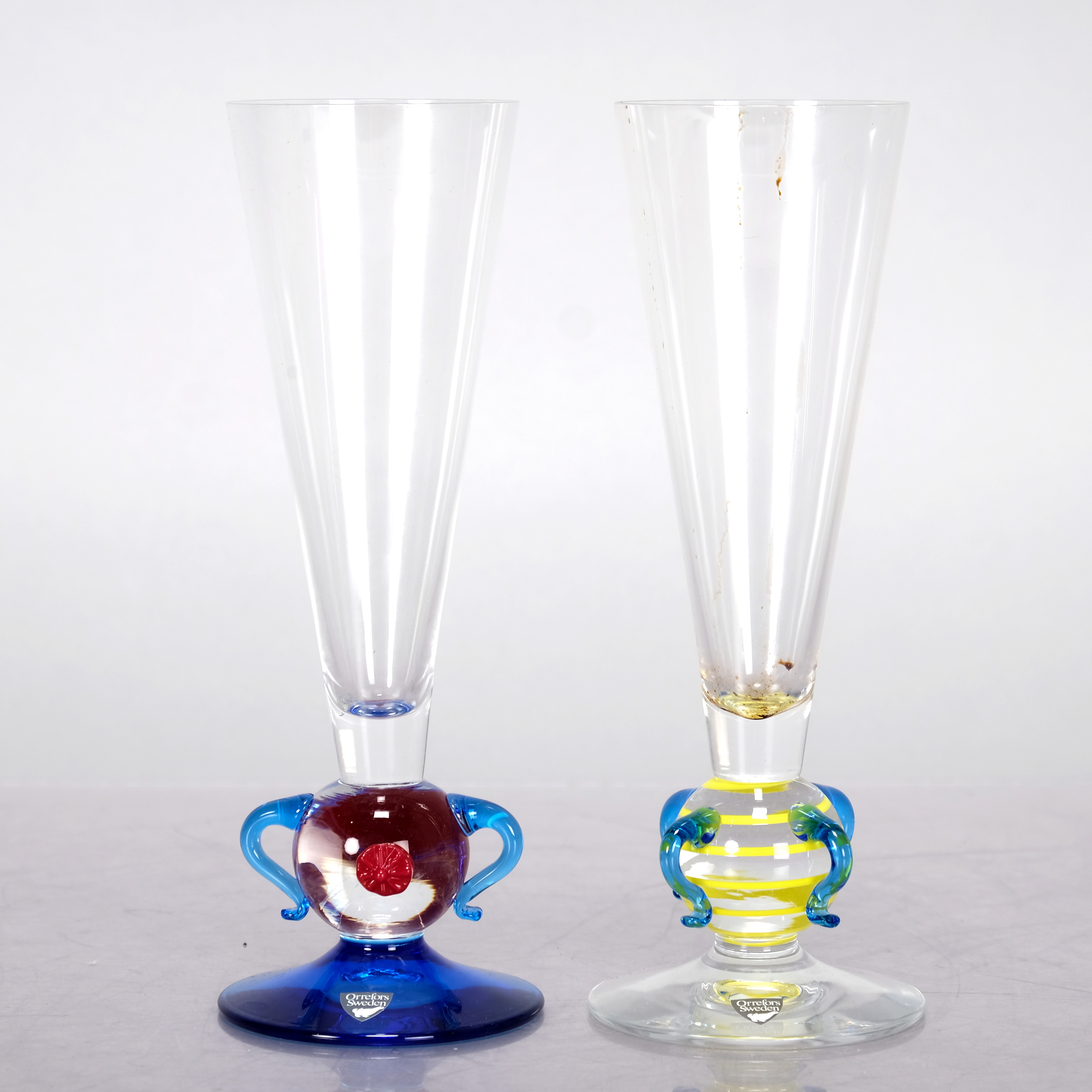 ERIKA LAGERBIELKE. Champagneglas "Orlando", Orrefors. (2st).