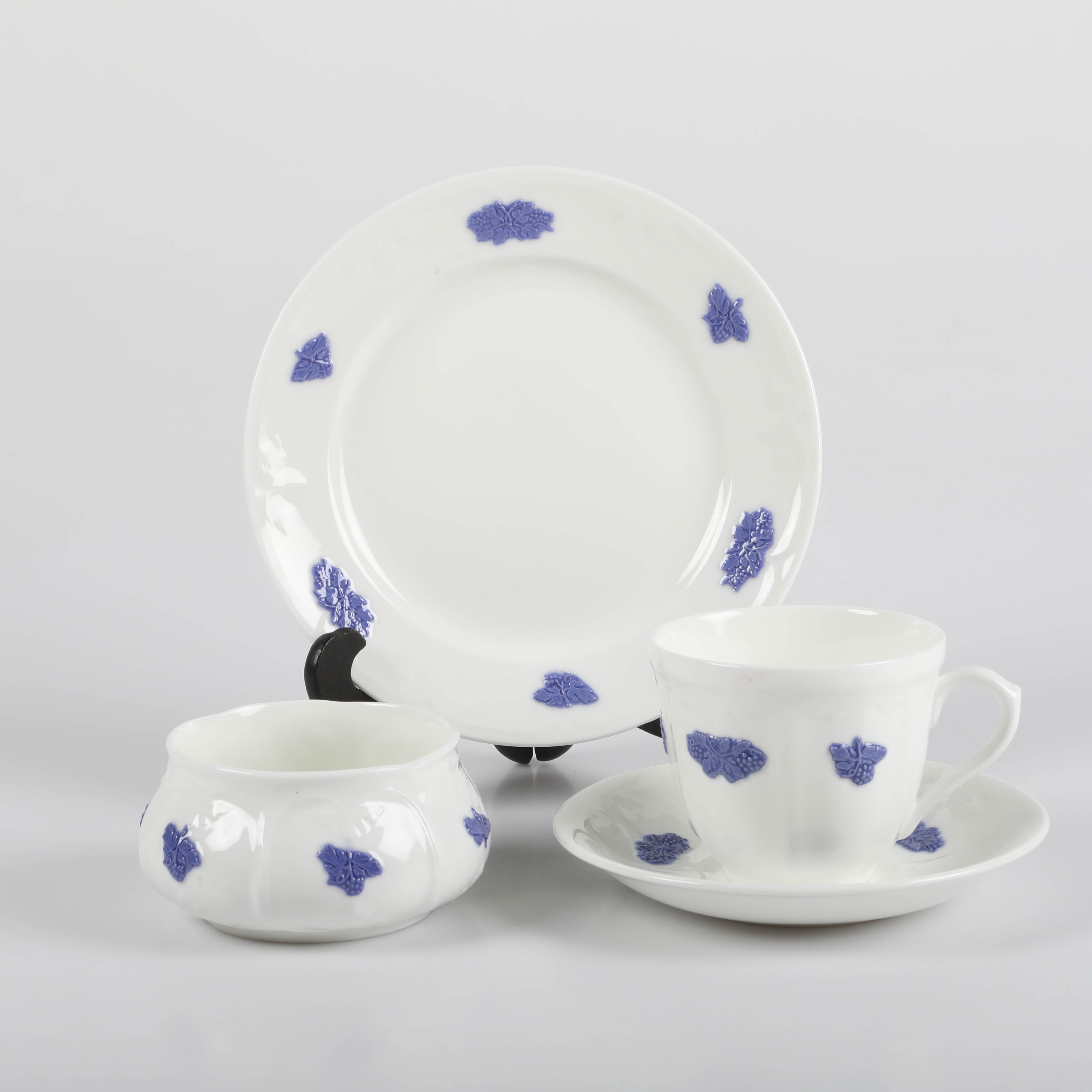 KAFFESERVIS, 24 delar, "Blå Blom", porslin, Gustavsberg.
