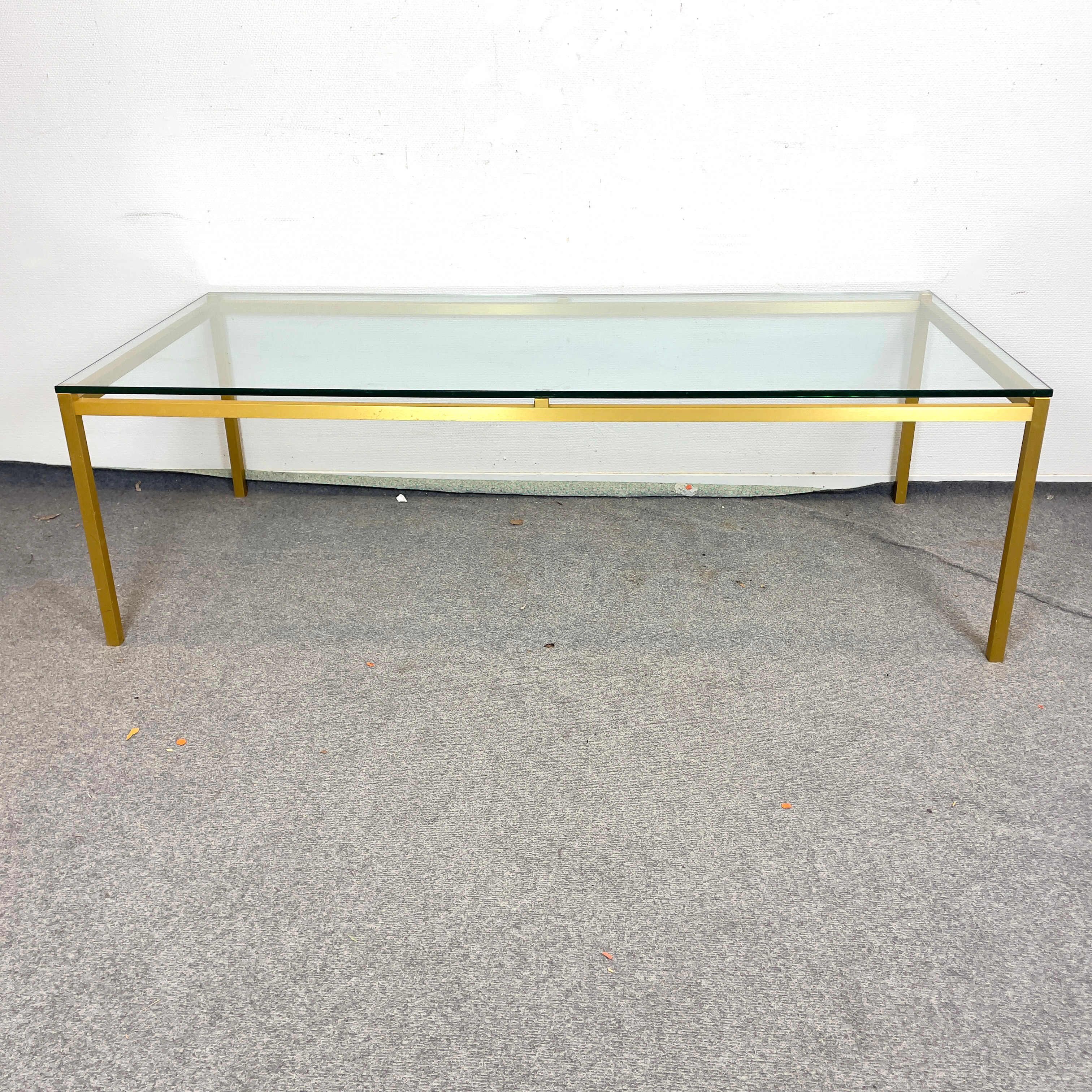 SOFFBORD, mässing, glas, 1970-tal.