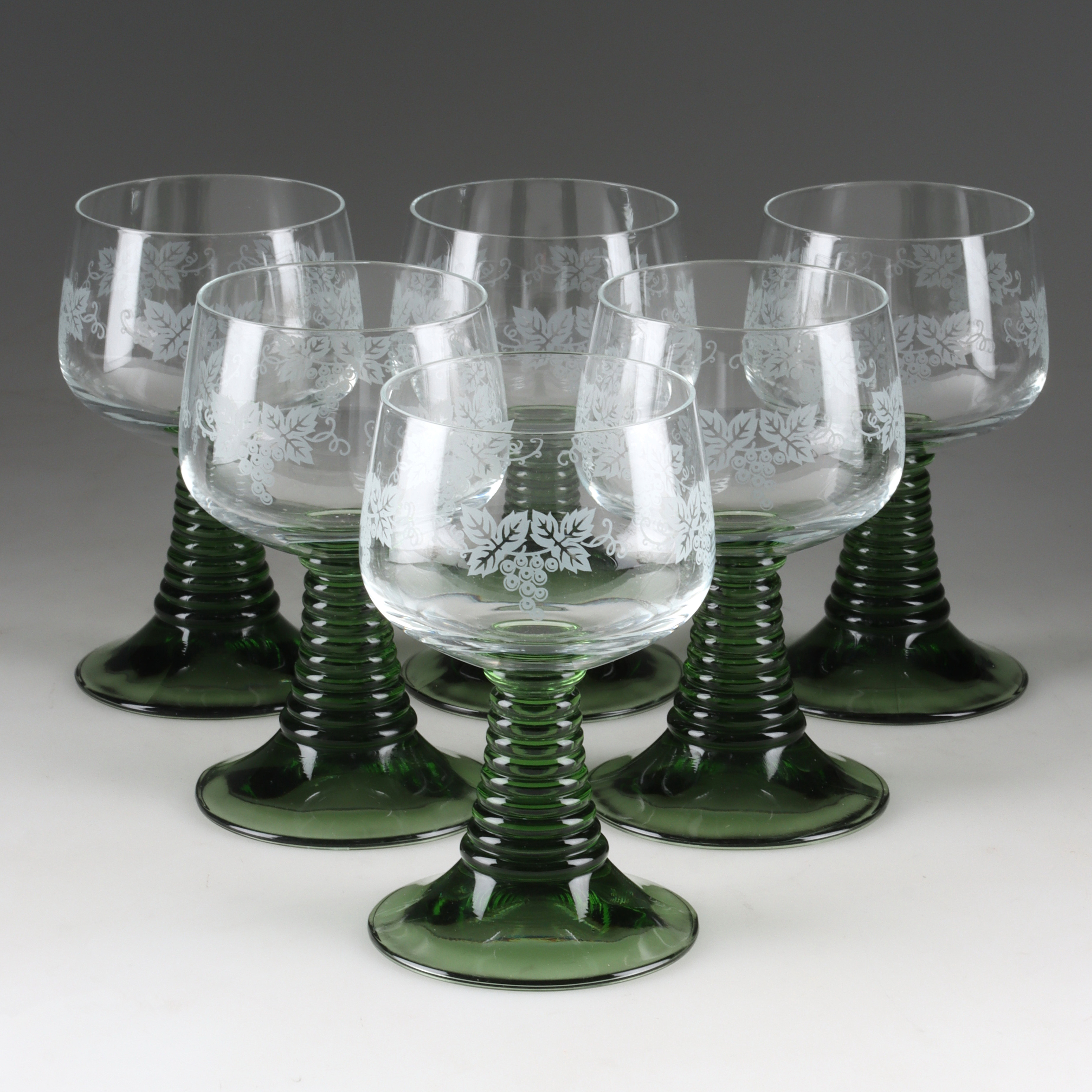 REMMARE, vinglas, 6 st, glas. 1900-tal.