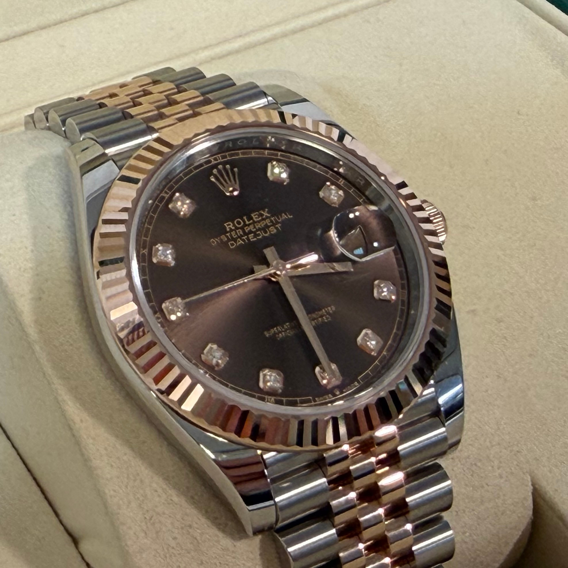 ROLEX, Oyster, Perpetual, Datejust 41, armbandsur, stål och roséguld 18K.