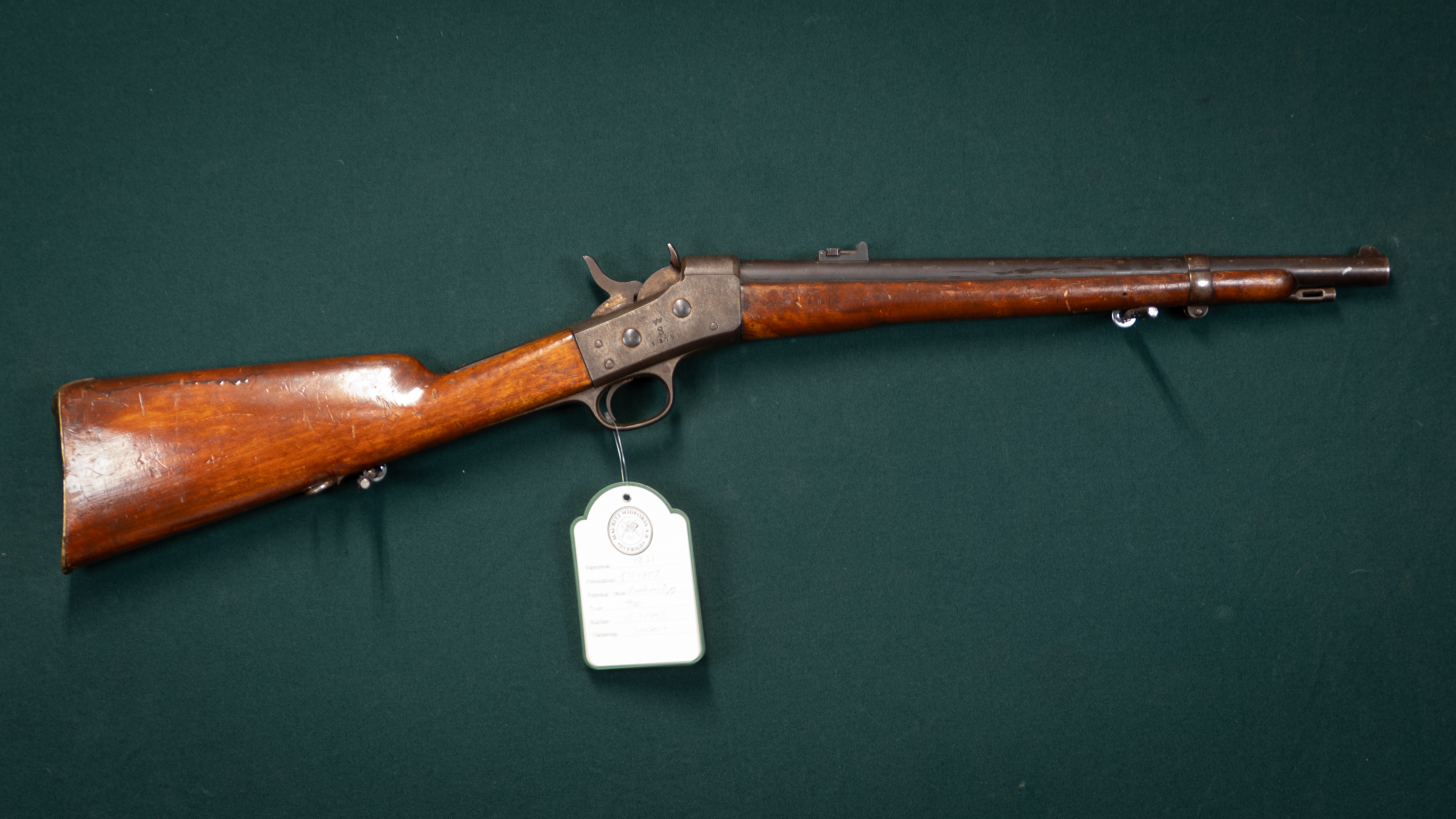 Remington 1867 kaliber 12,7x44R Tillv.nr. 940 SE0159774 (Stockholms tygstation).