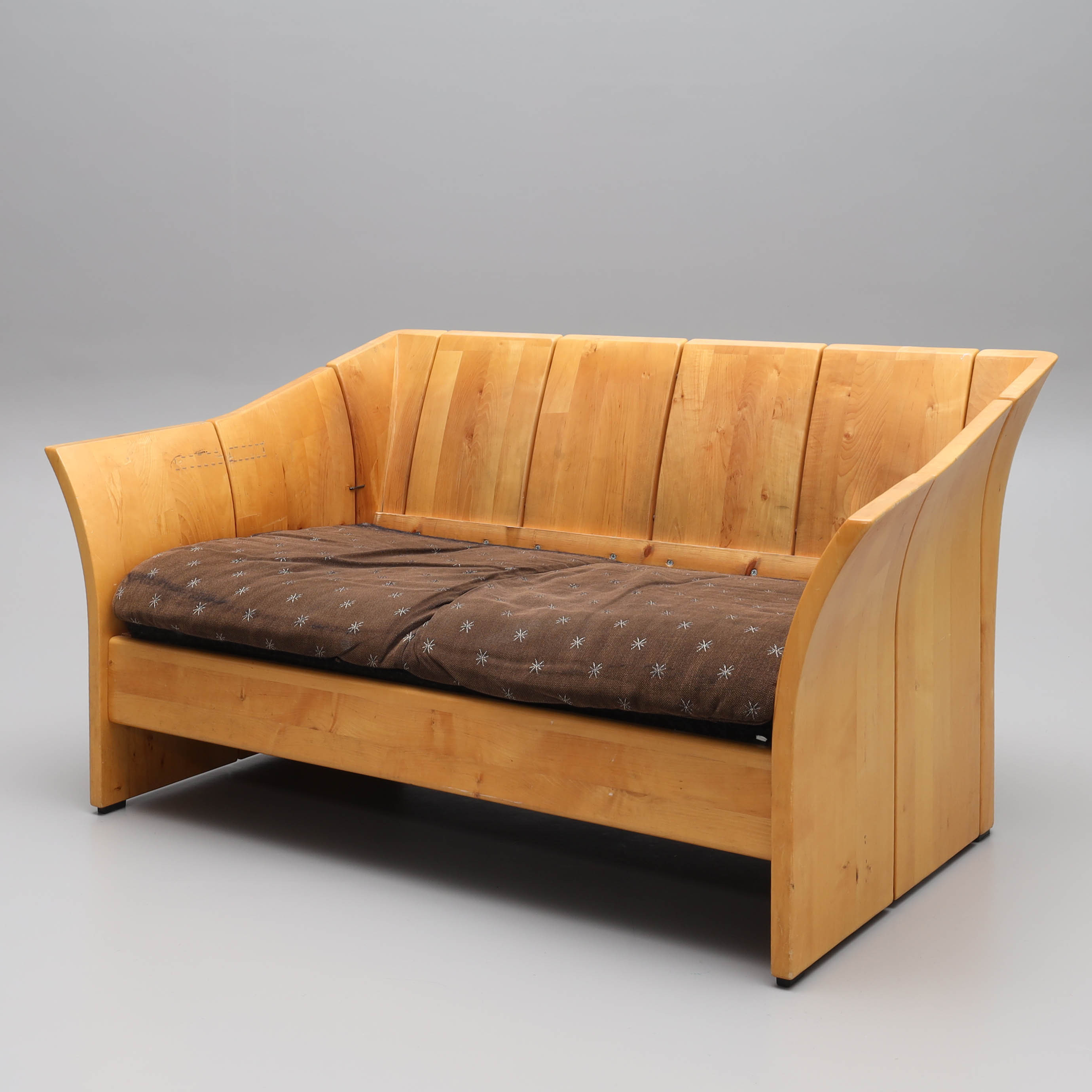 SOFFA, "Pasadena", 2-sits, stomme i furu, Ekornes, Norge, 1970-tal.