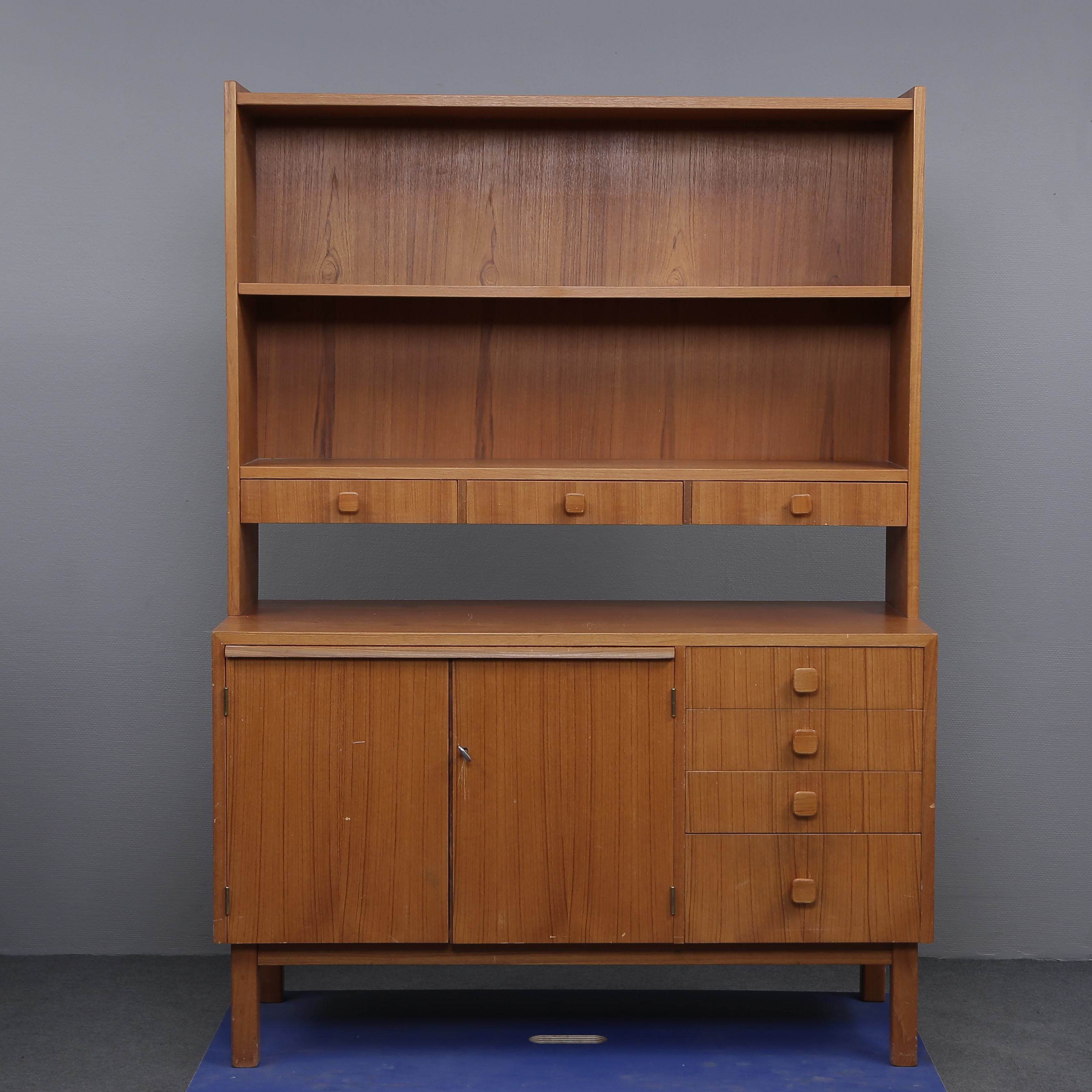 HYLLA, 2-DELAD, SKRIVDEL, TEAK, 1960/1970-TAL.
