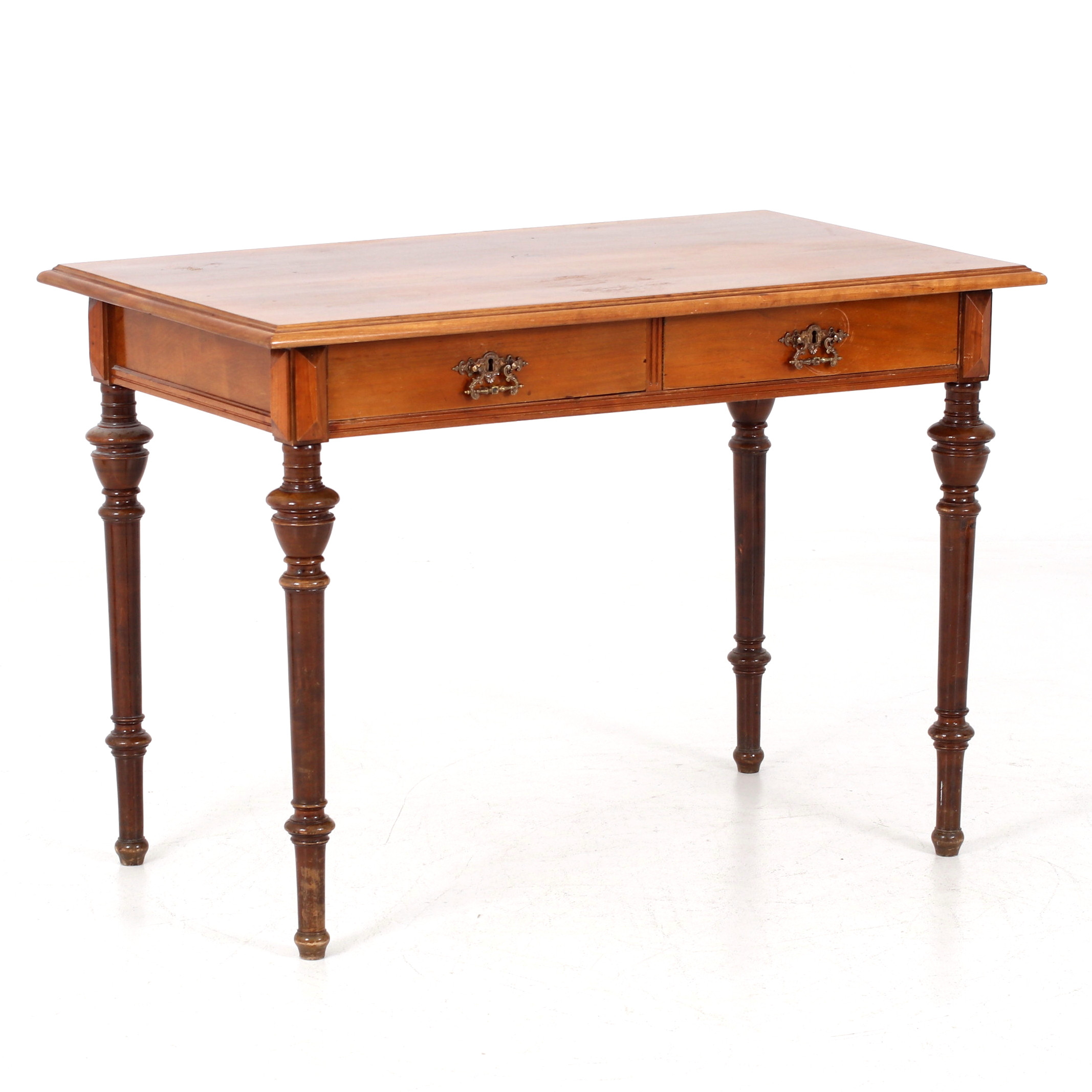 SKRIVBORD, furu, nyrenässans. 1800-talets senare del.