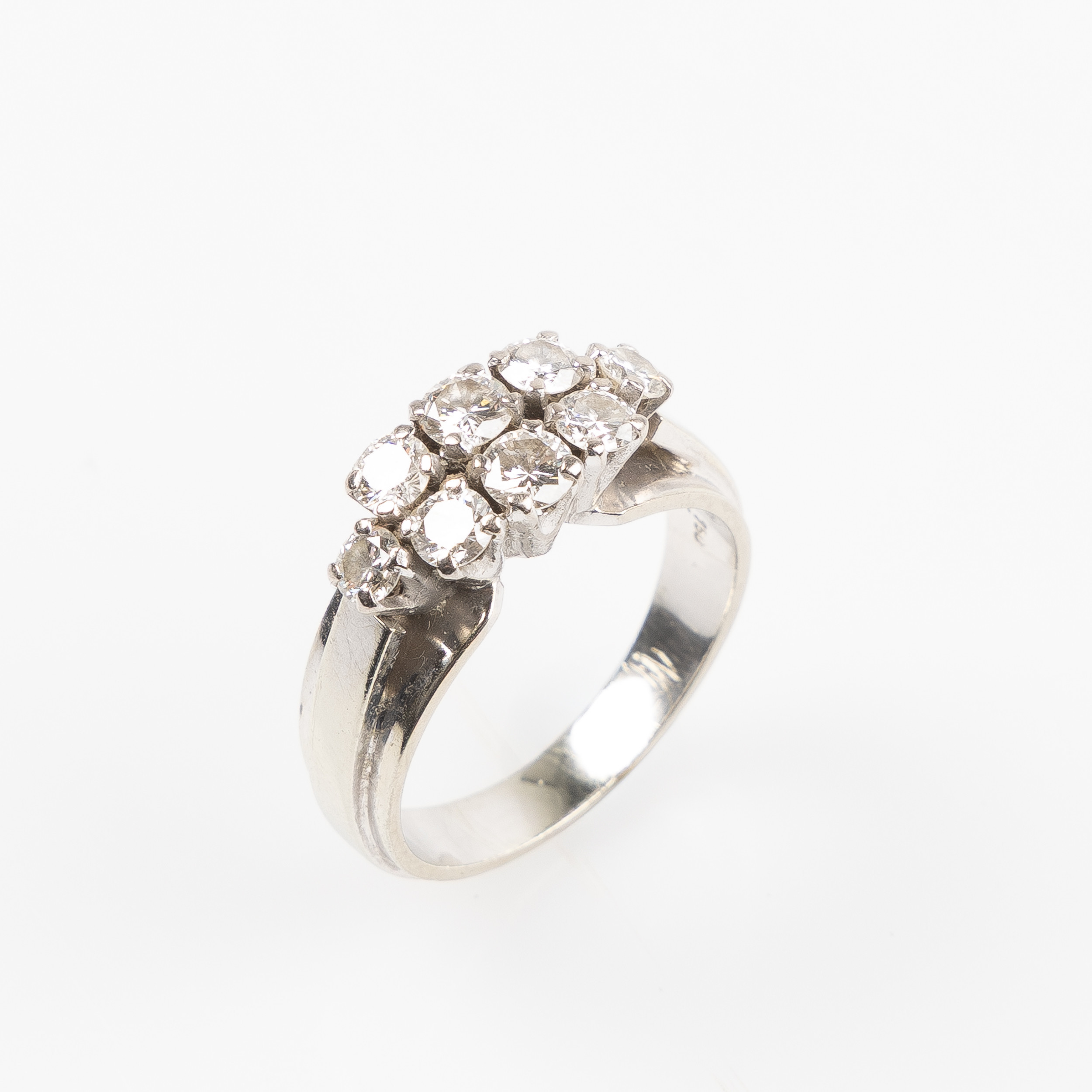 RING, 18K vitguld.