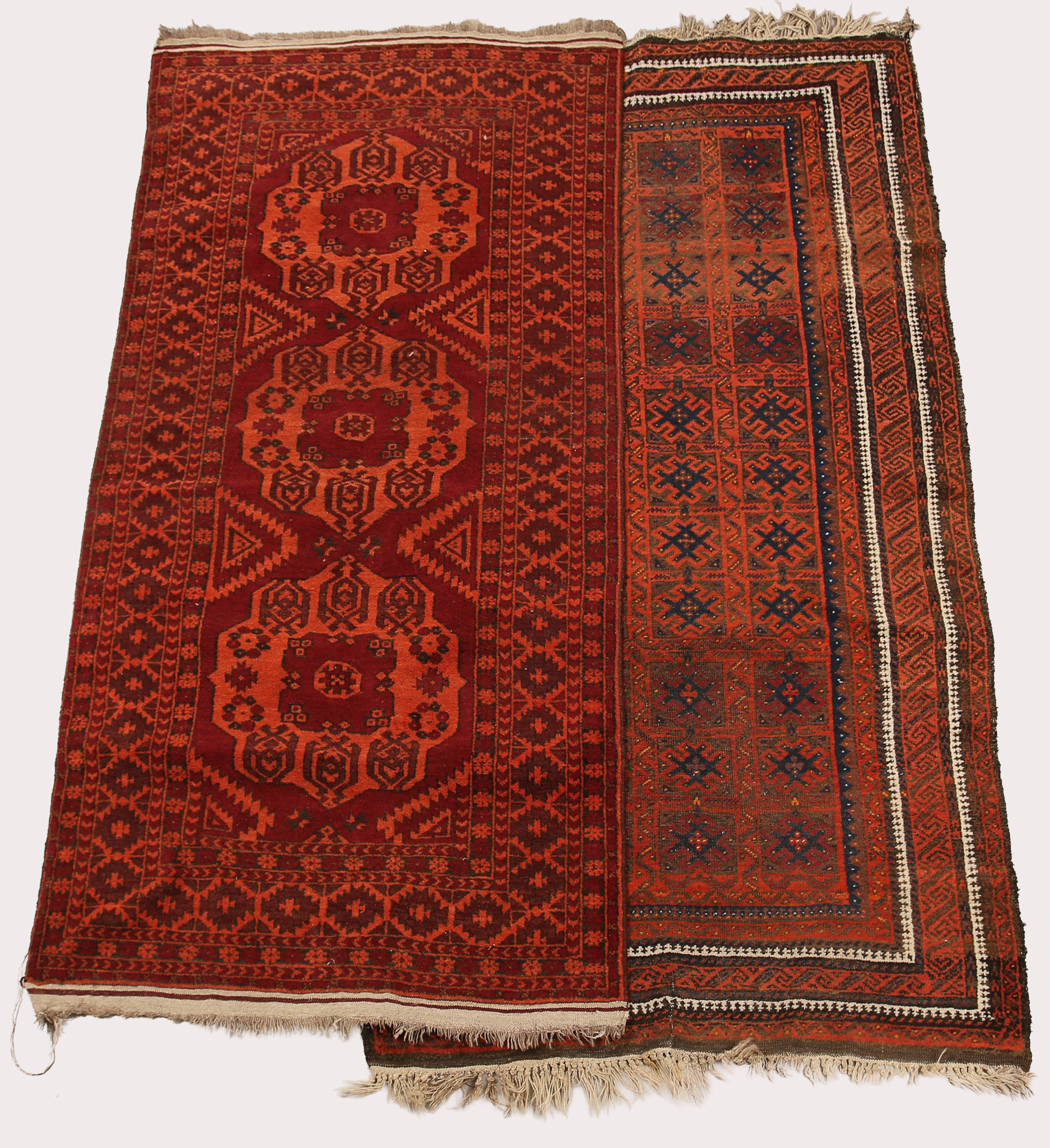 MATTOR, Orientaliska, handknutna, 2 stycken.
