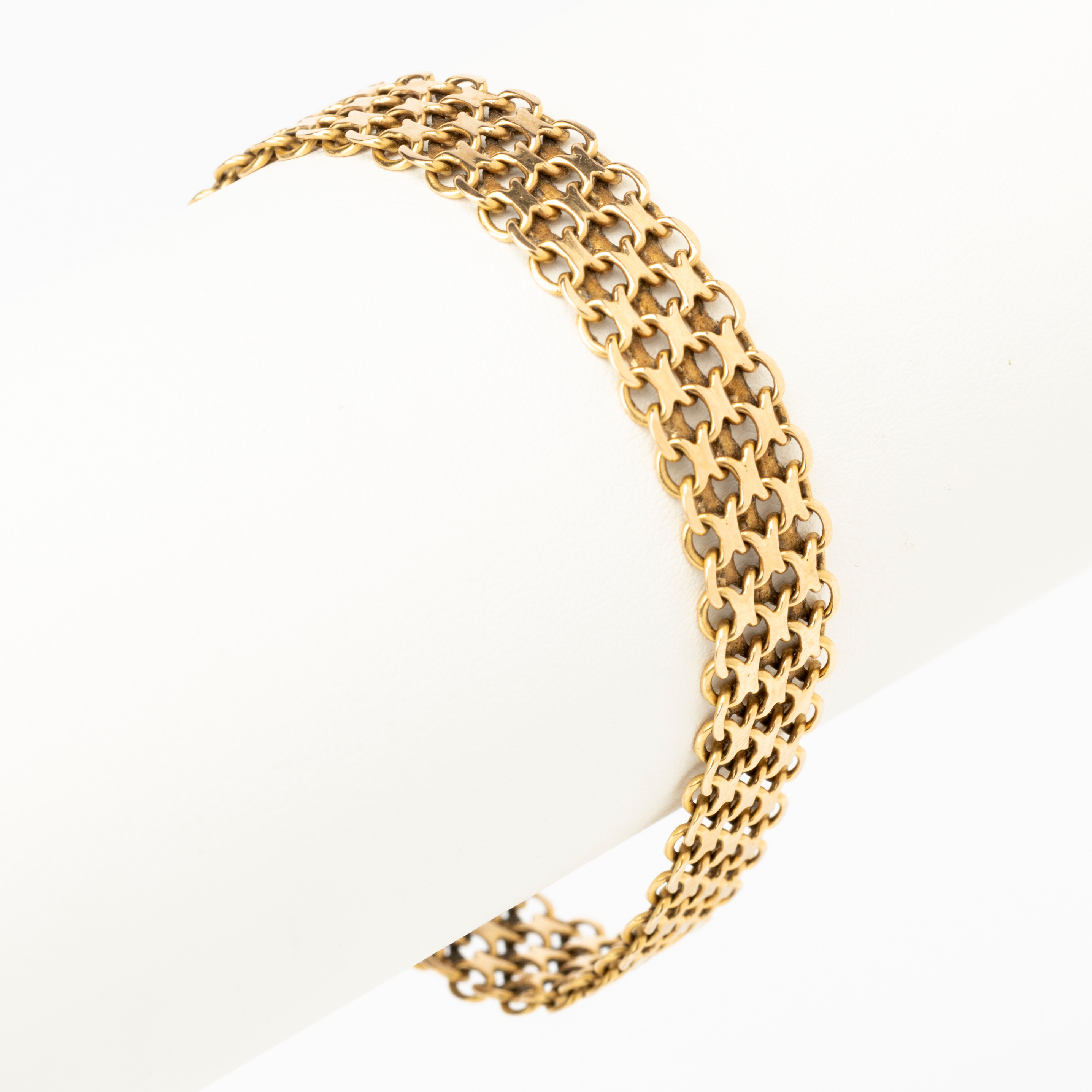 ARMBAND, guld, 18K, x-länk, FB, 1962.