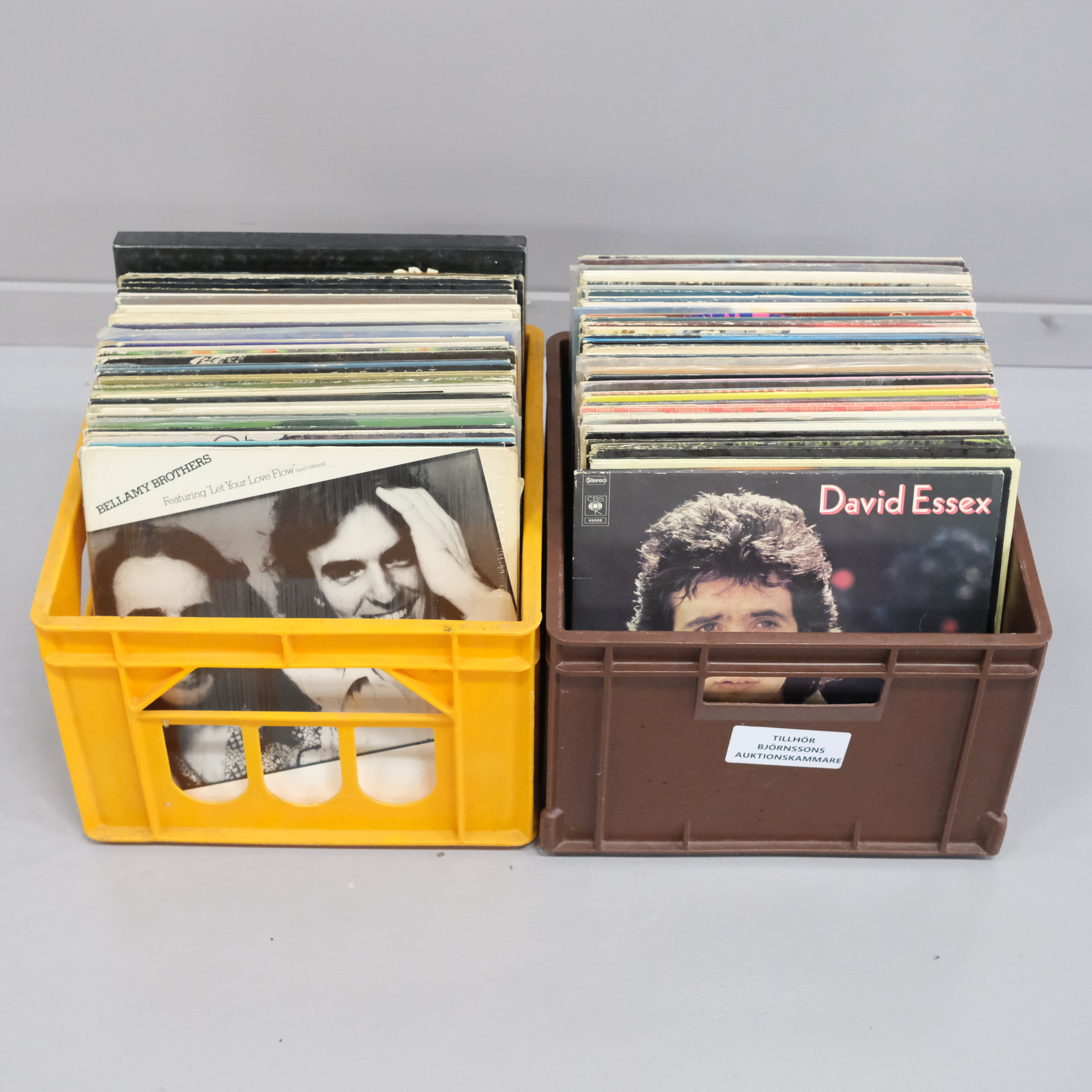 SAMLING VINYLSKIVOR, CA 125 STYCKEN.