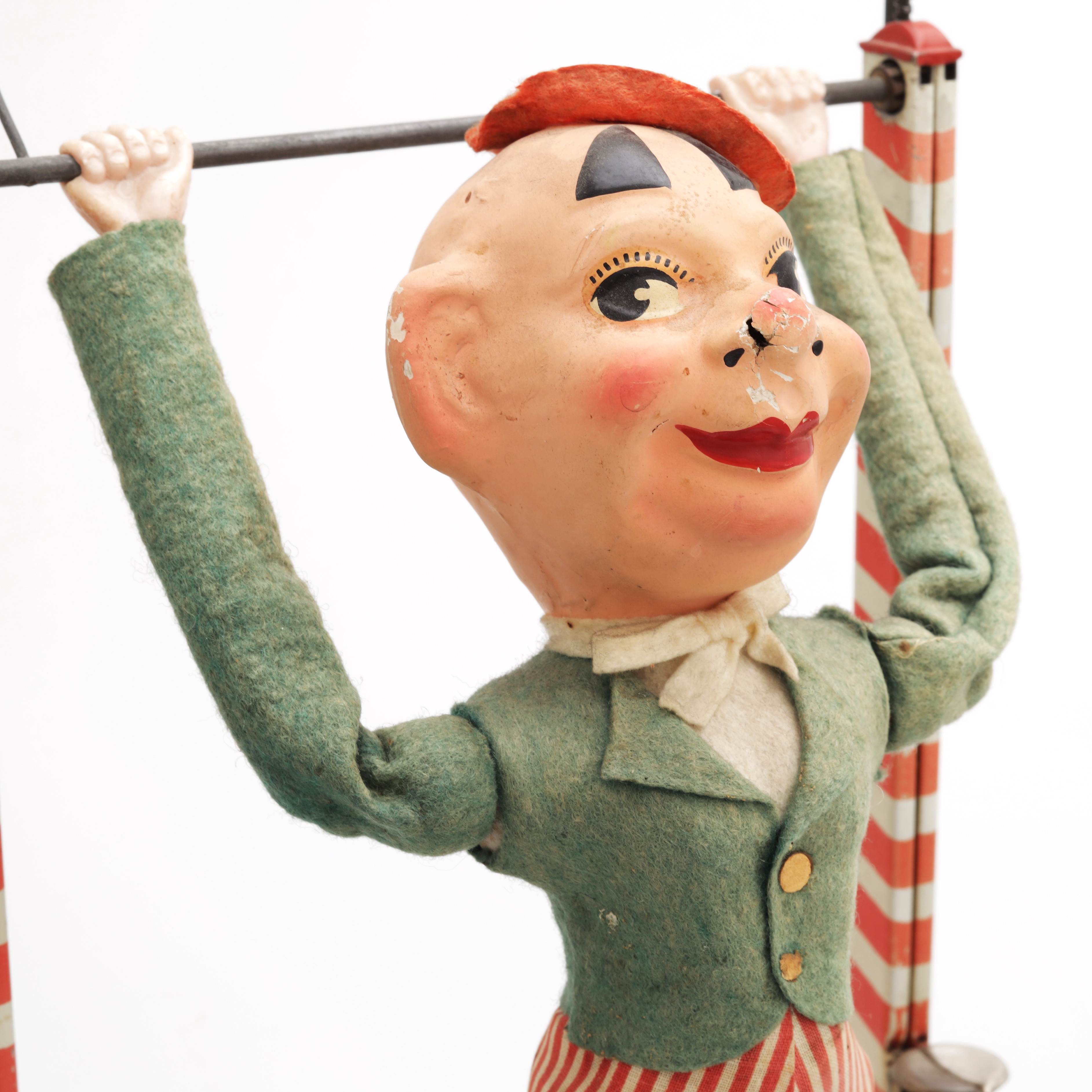 MEKANISK ARKROBAT, plåtleksak, "Jimmy", Arnold, Västtyskland, 1900-talets första hälft.