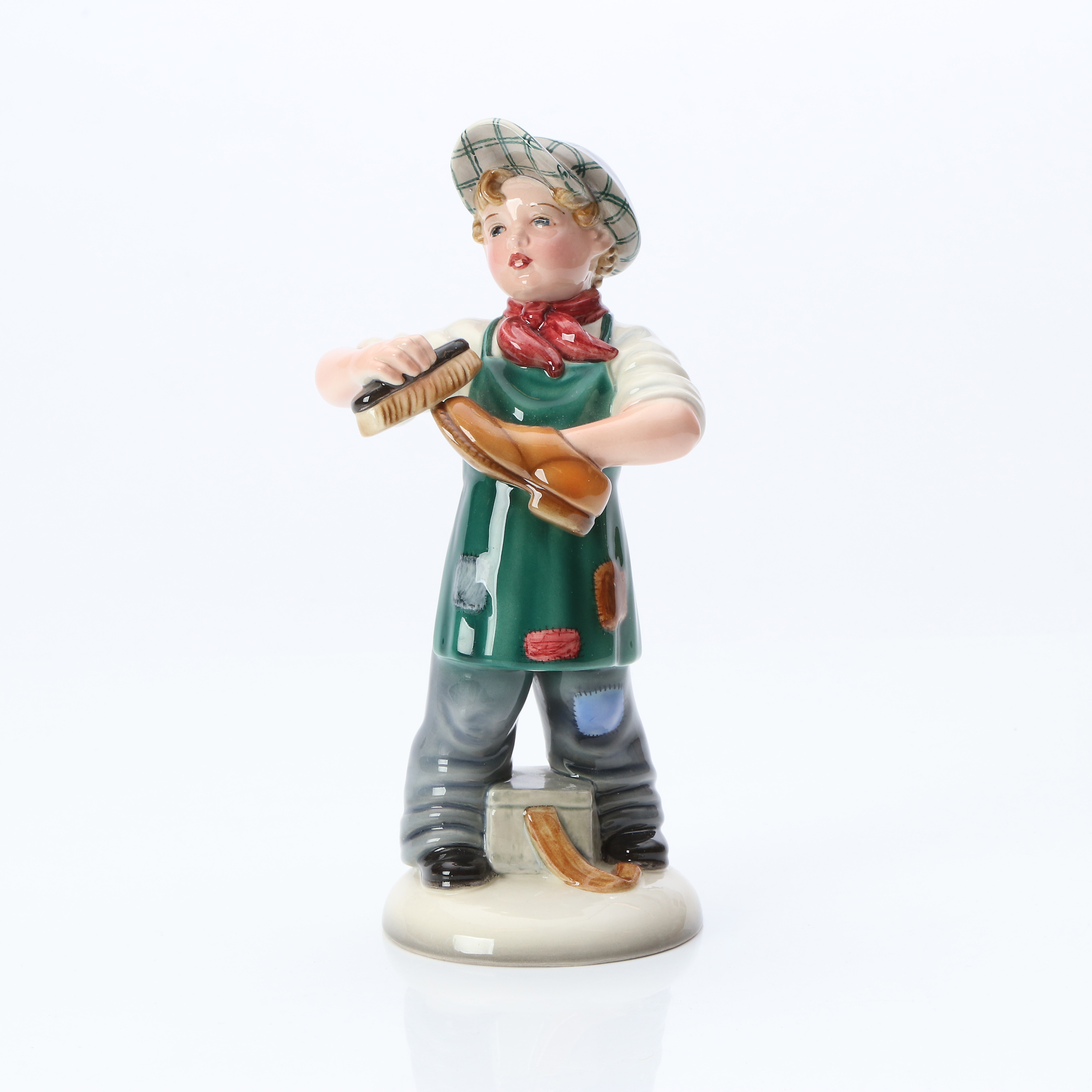 STEFAN DAKON. FIGURIN. Keramik. Skoputsarpojke. Keramos.