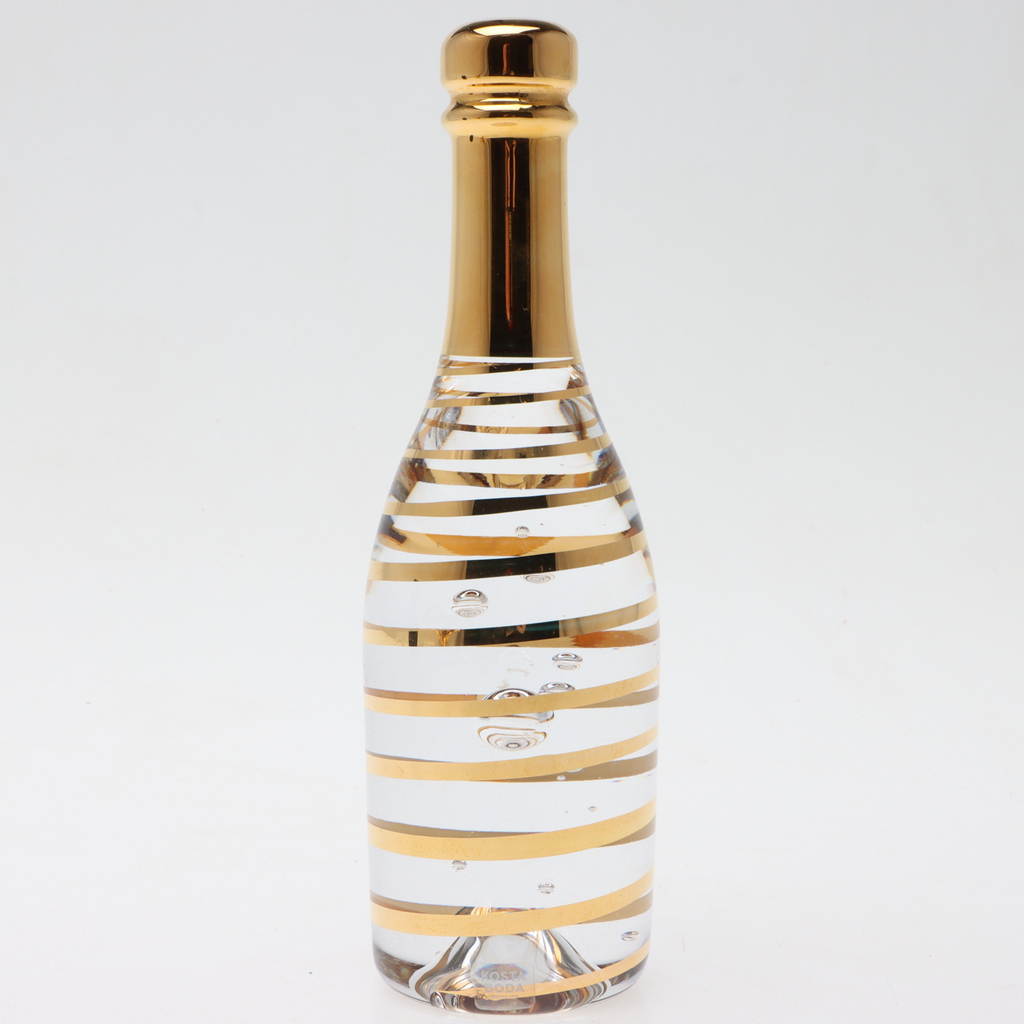 KJELL ENGMAN. Skulptur, glas, "Celebrate", Kosta Boda, samtida.