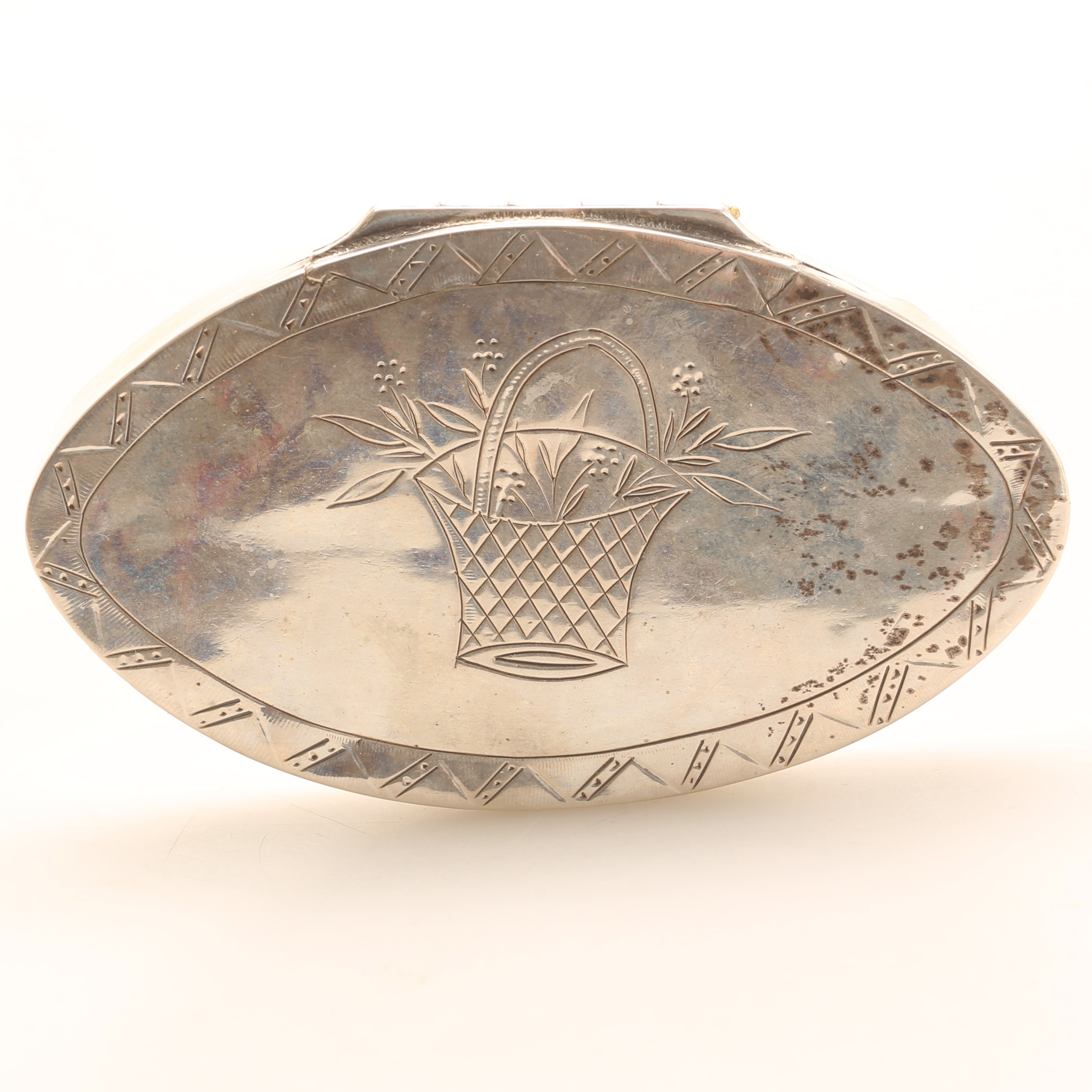 SNUSDOSA, silver, Pehr Sedelin, Sundsvall 1819.