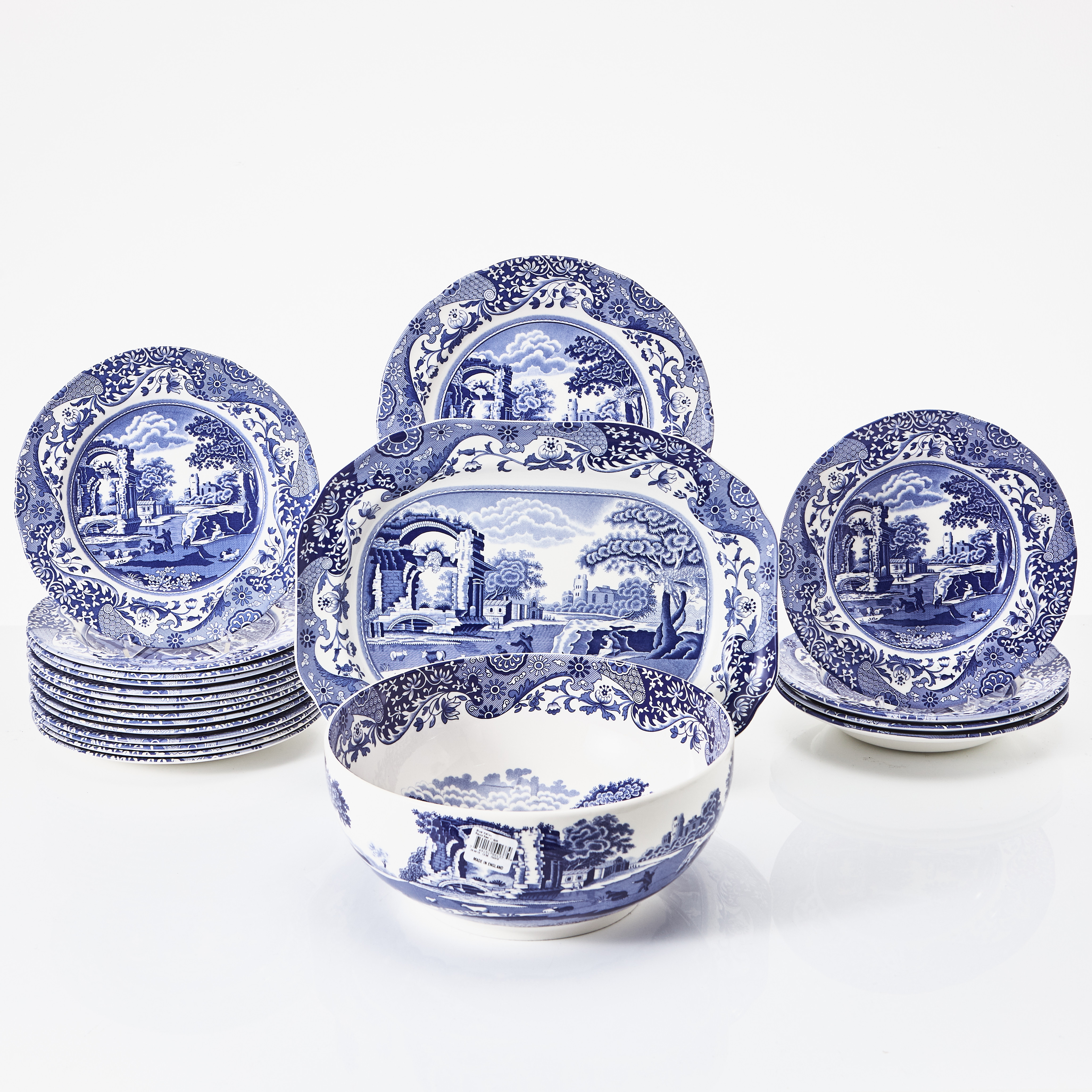 SPODE, matservis "Blue Italian" i 34 delar.