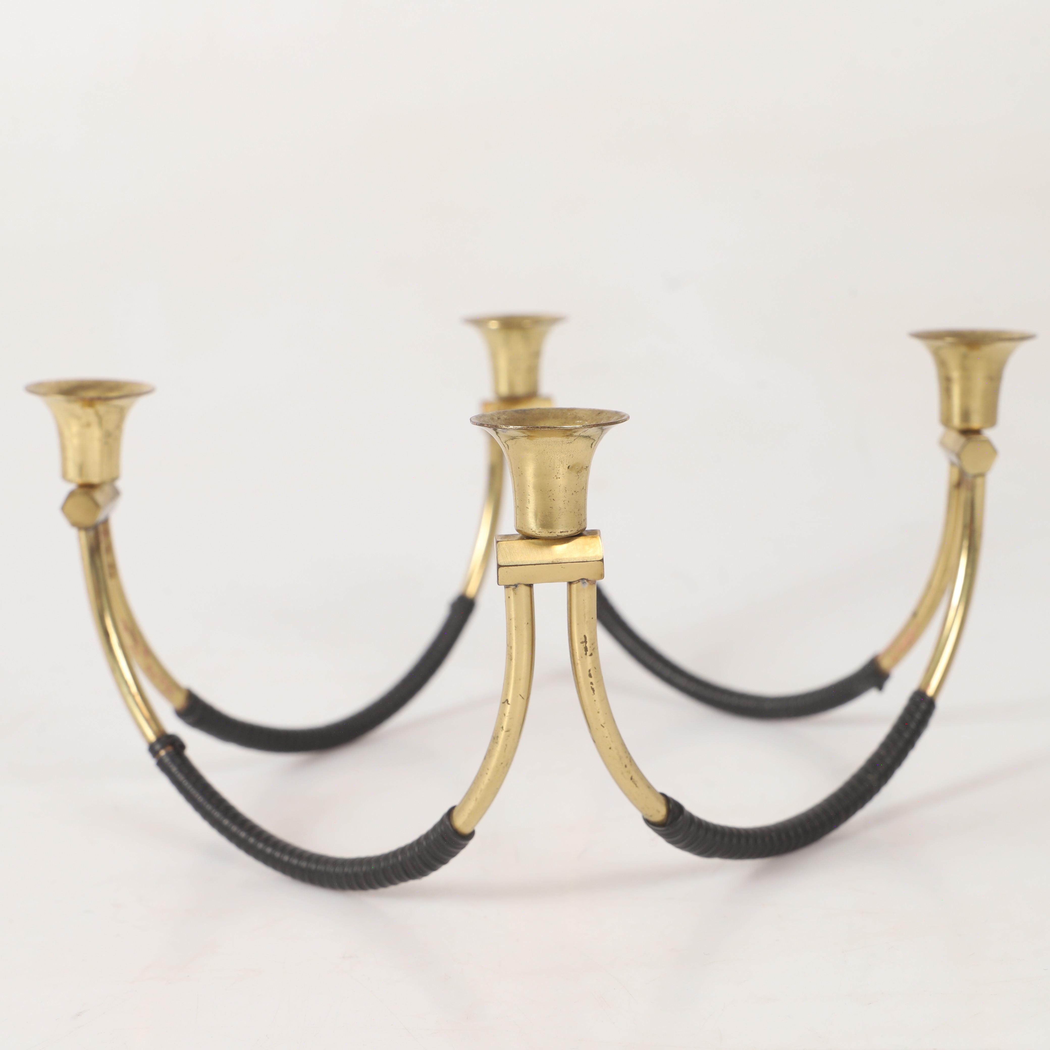 LJUSSTAKE, mässing, 1900-tal.