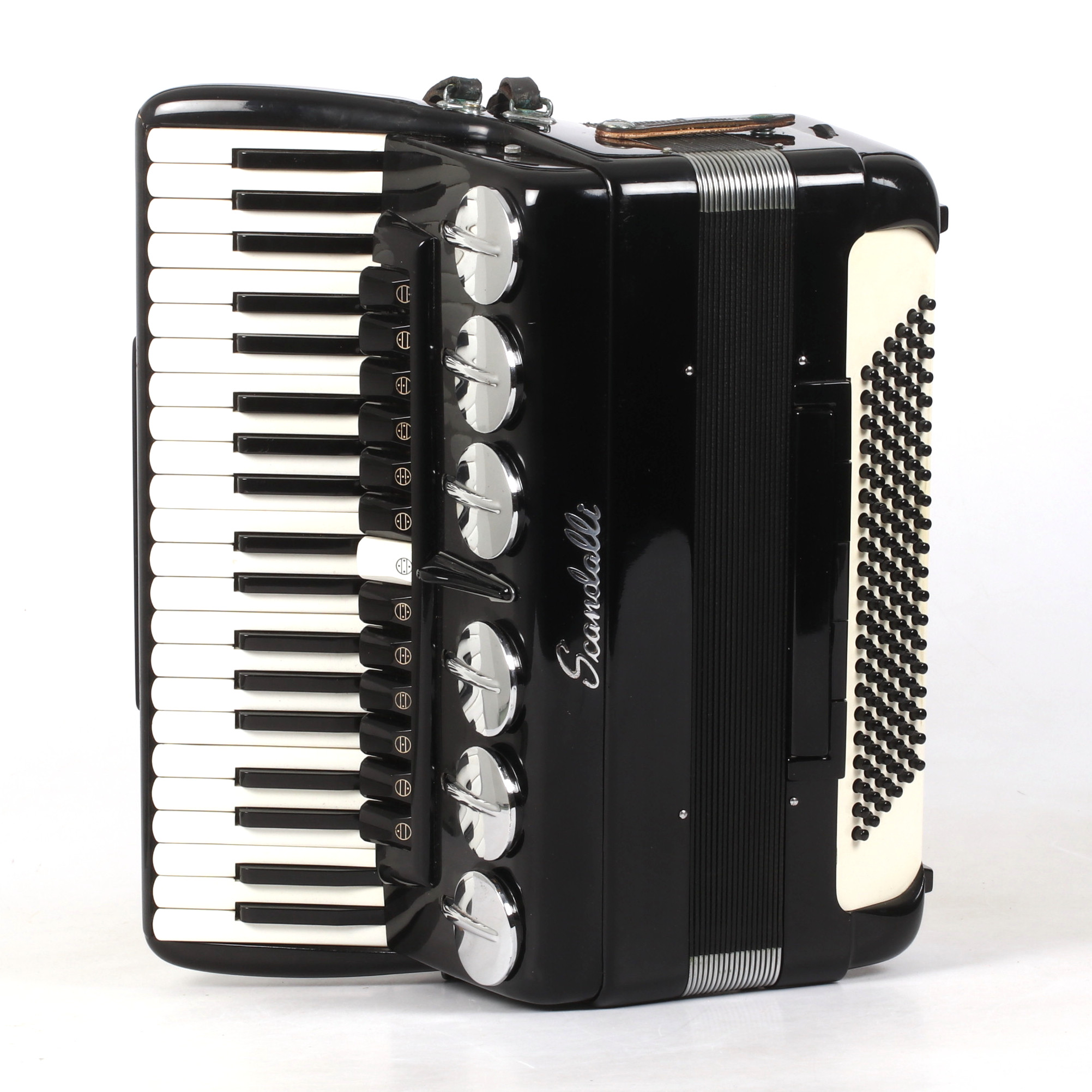 DRAGSPEL, piano, Scandalli, 4-körigt, Italien.
