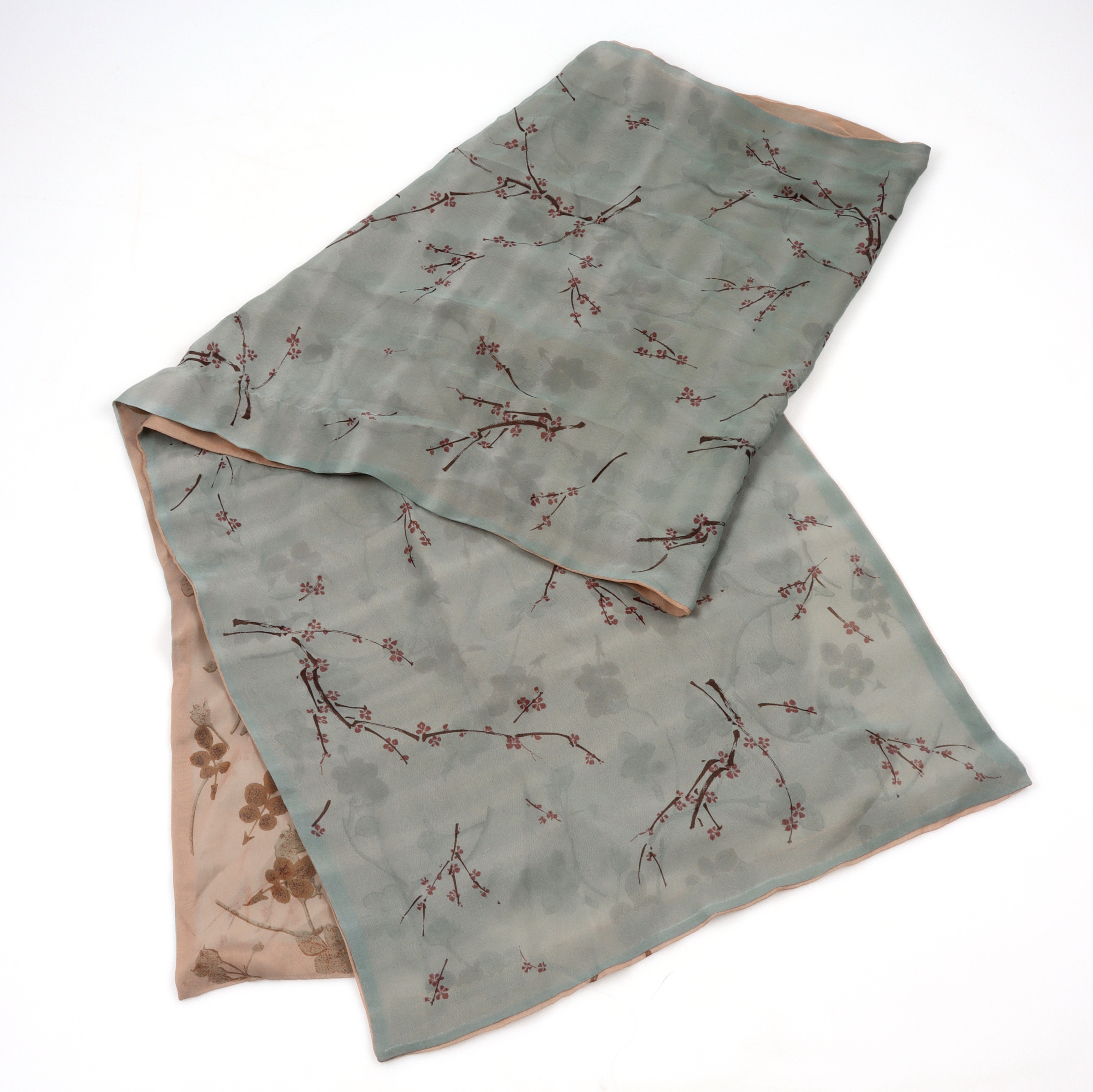 RALPH LAUREN, Scarf, siden, 1990-tal.