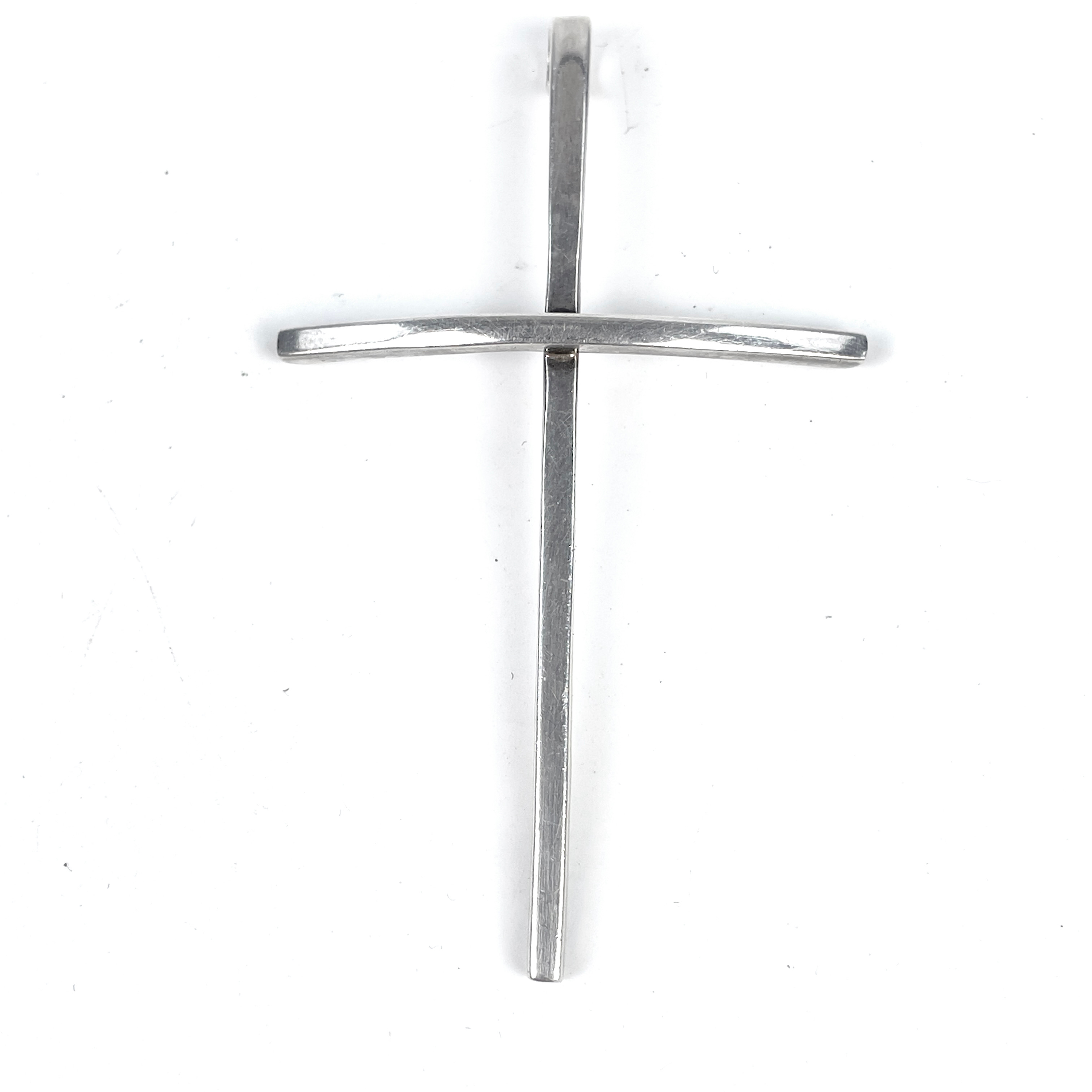 EFVA ATTLING, hänge i form av kors, sterling silver, signerad.