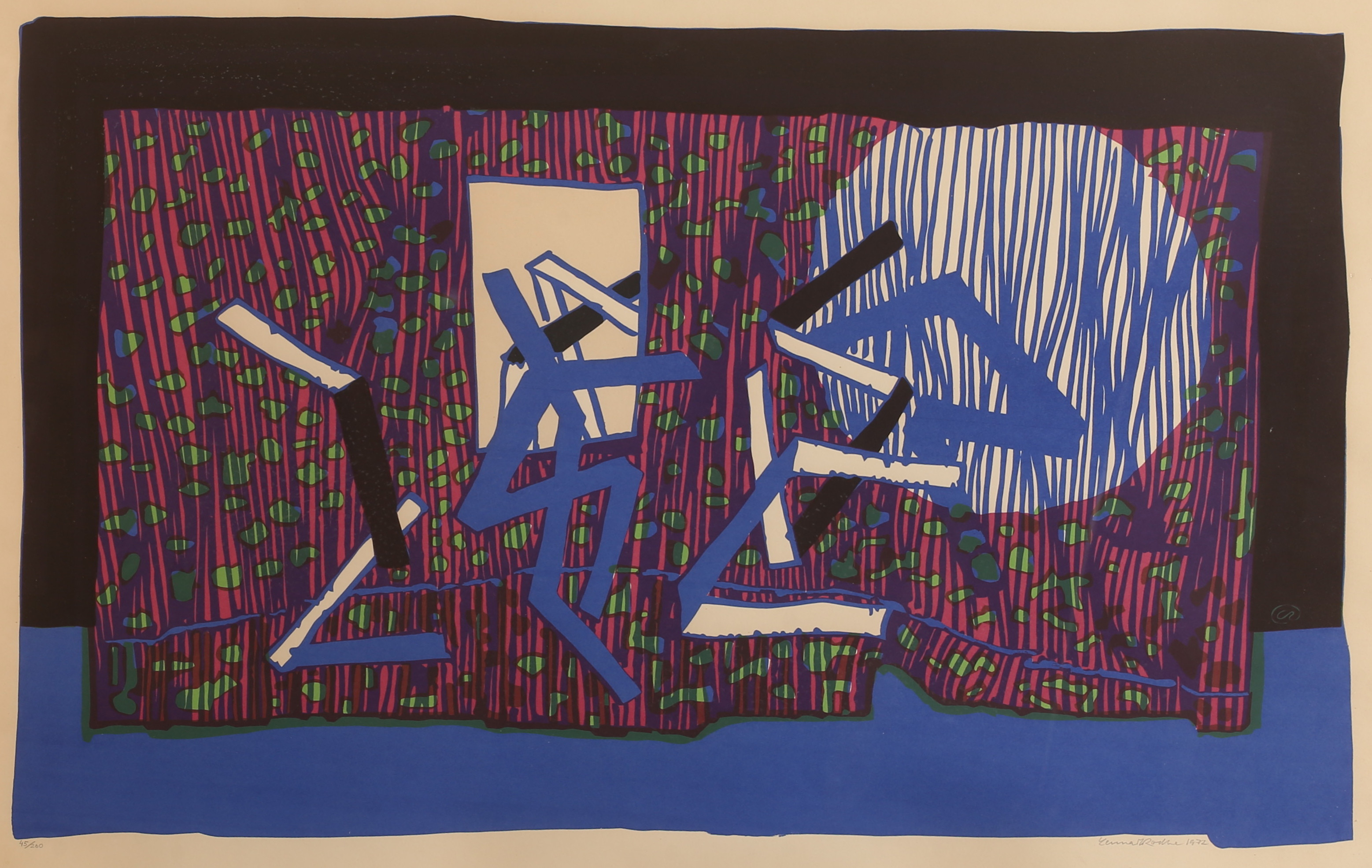 LENNART RODHE. Färglitografi, signerad, 45/260.