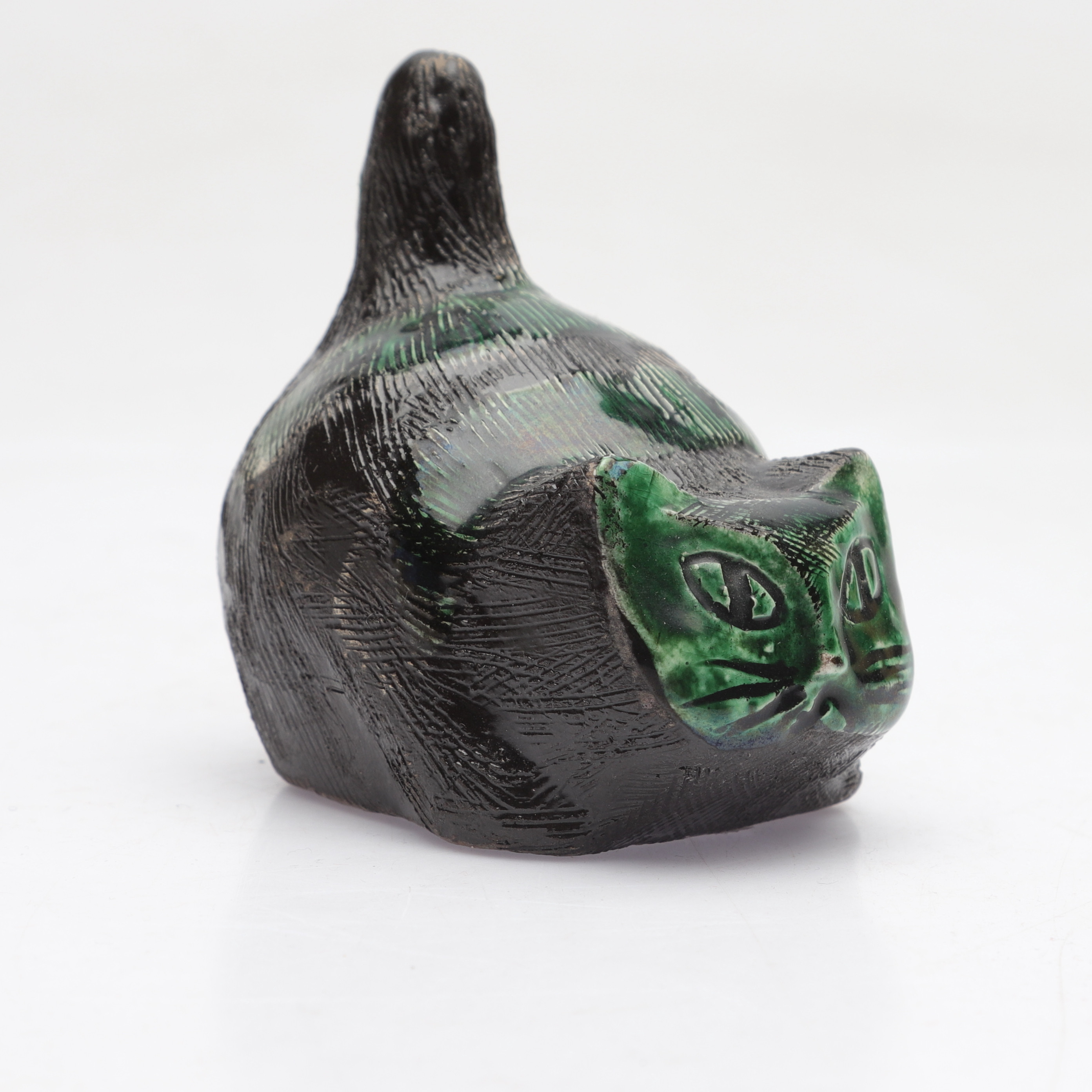 GÖRAN ANDERSSON. Figurin, katt, stengods, Upsala-Ekeby, 1960-tal.