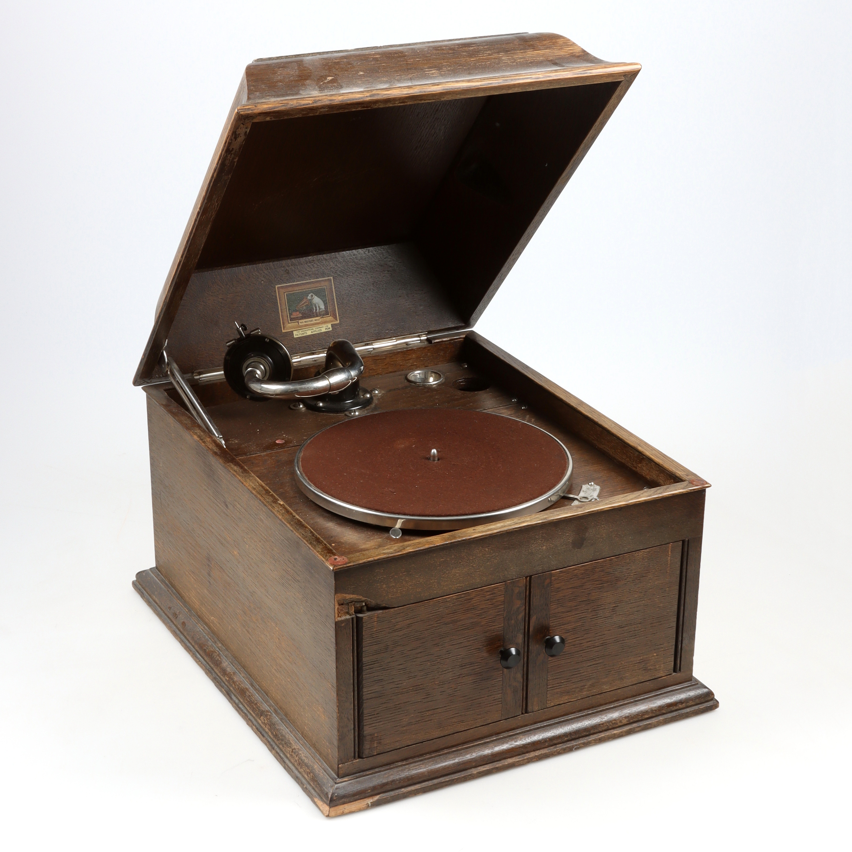 VEVGRAMMOFON, ek "This Masters Voice", tidigt 1900-tal.