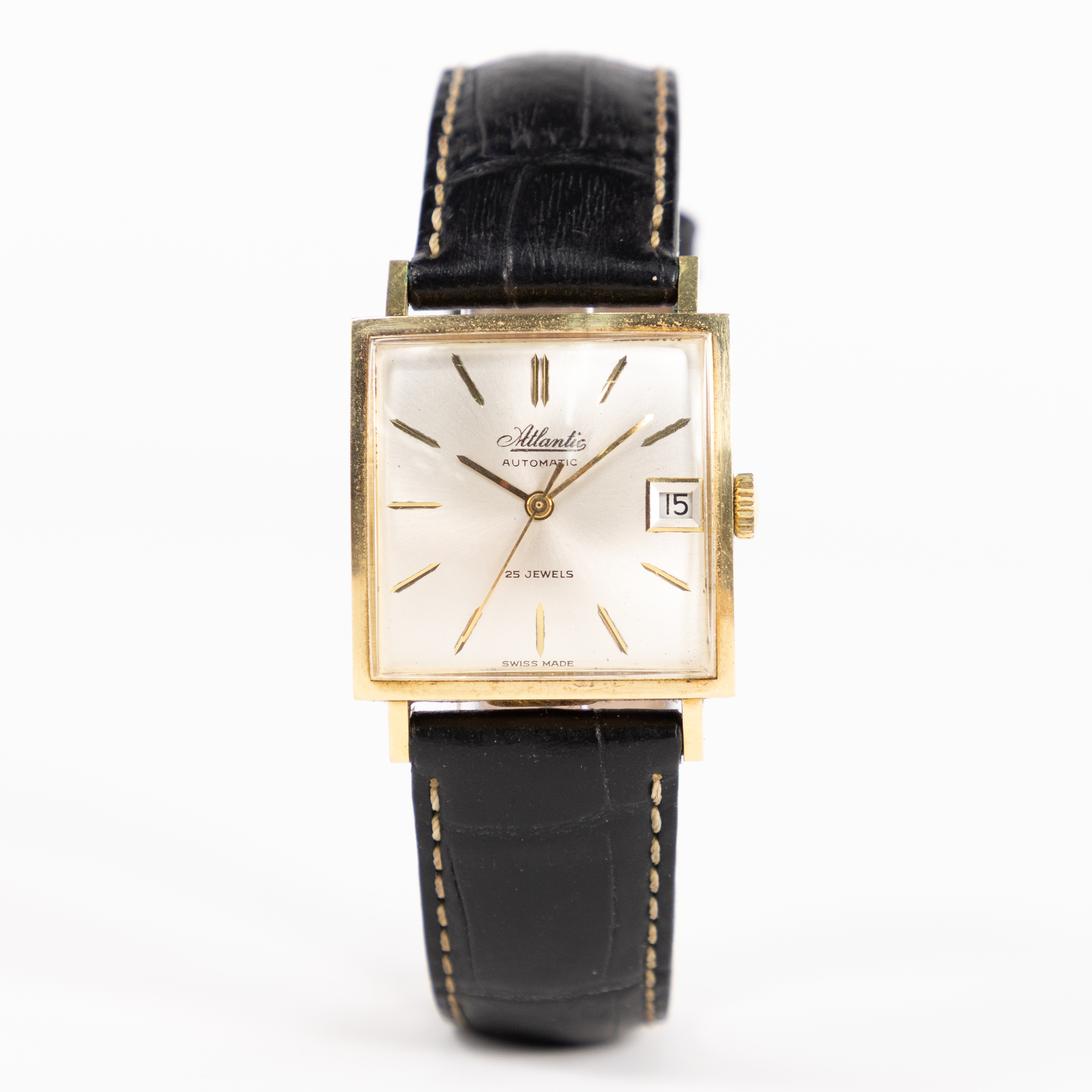 ATLANTIC, Automatic, 18k guld, 28x28 mm.