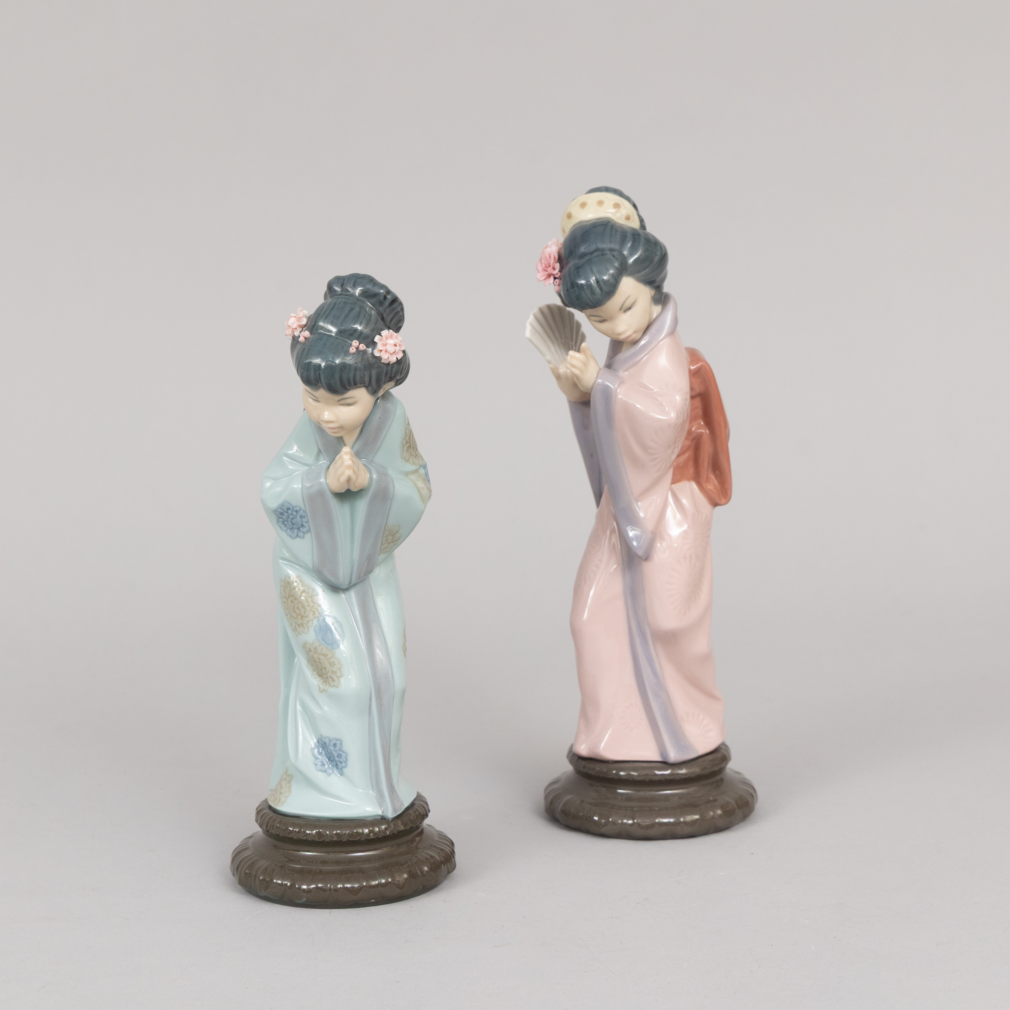 FIGURINER, geishor, 2 st, Lladro, Spanien.