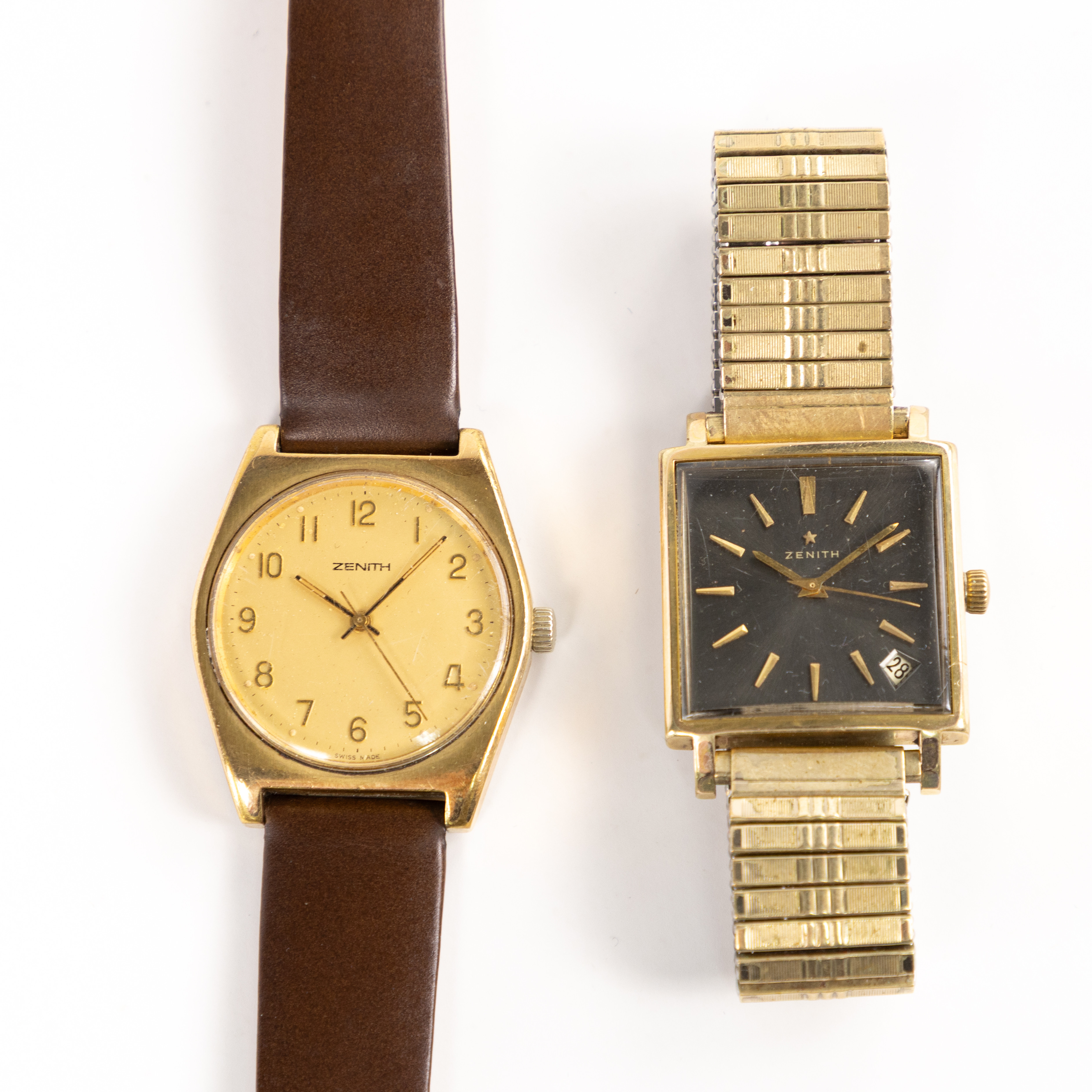 ZENITH. 2 st, 34 mm och 30x30 mm.