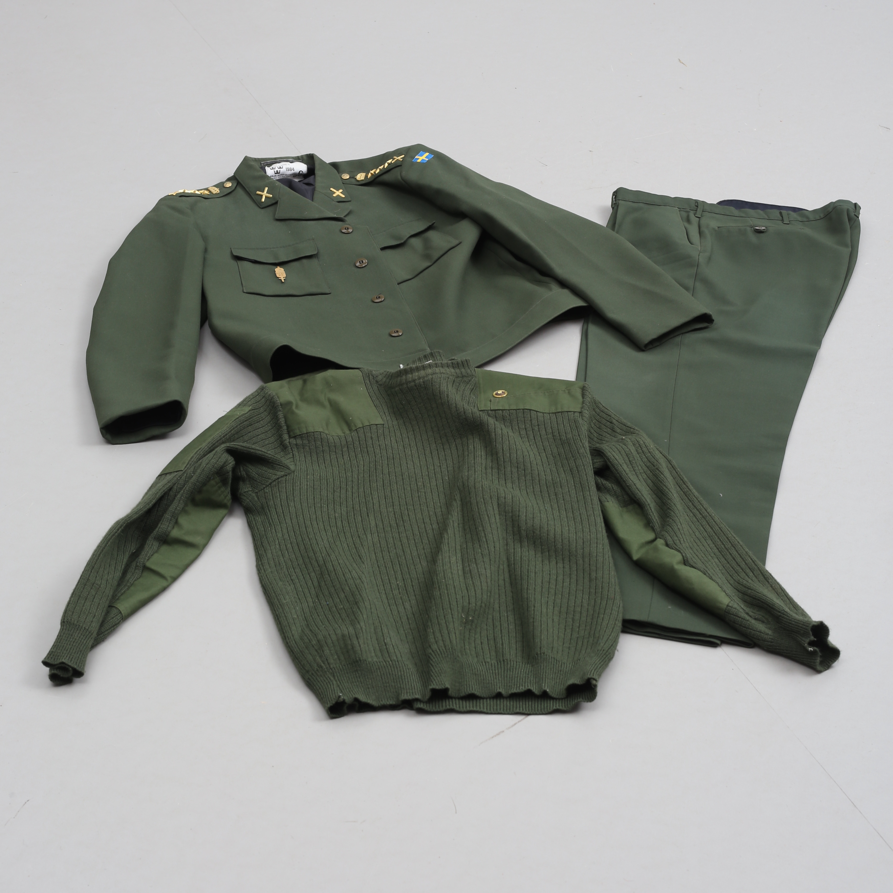 INFANTERIUNIFORM, överste svenska armén, 1980-tal.